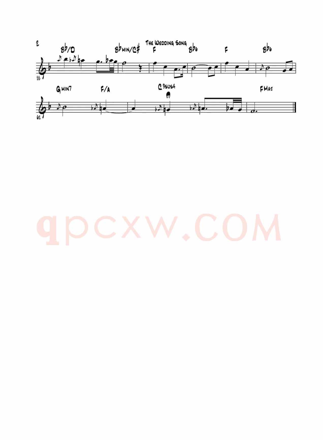 The Wedding Song（高音萨克斯）