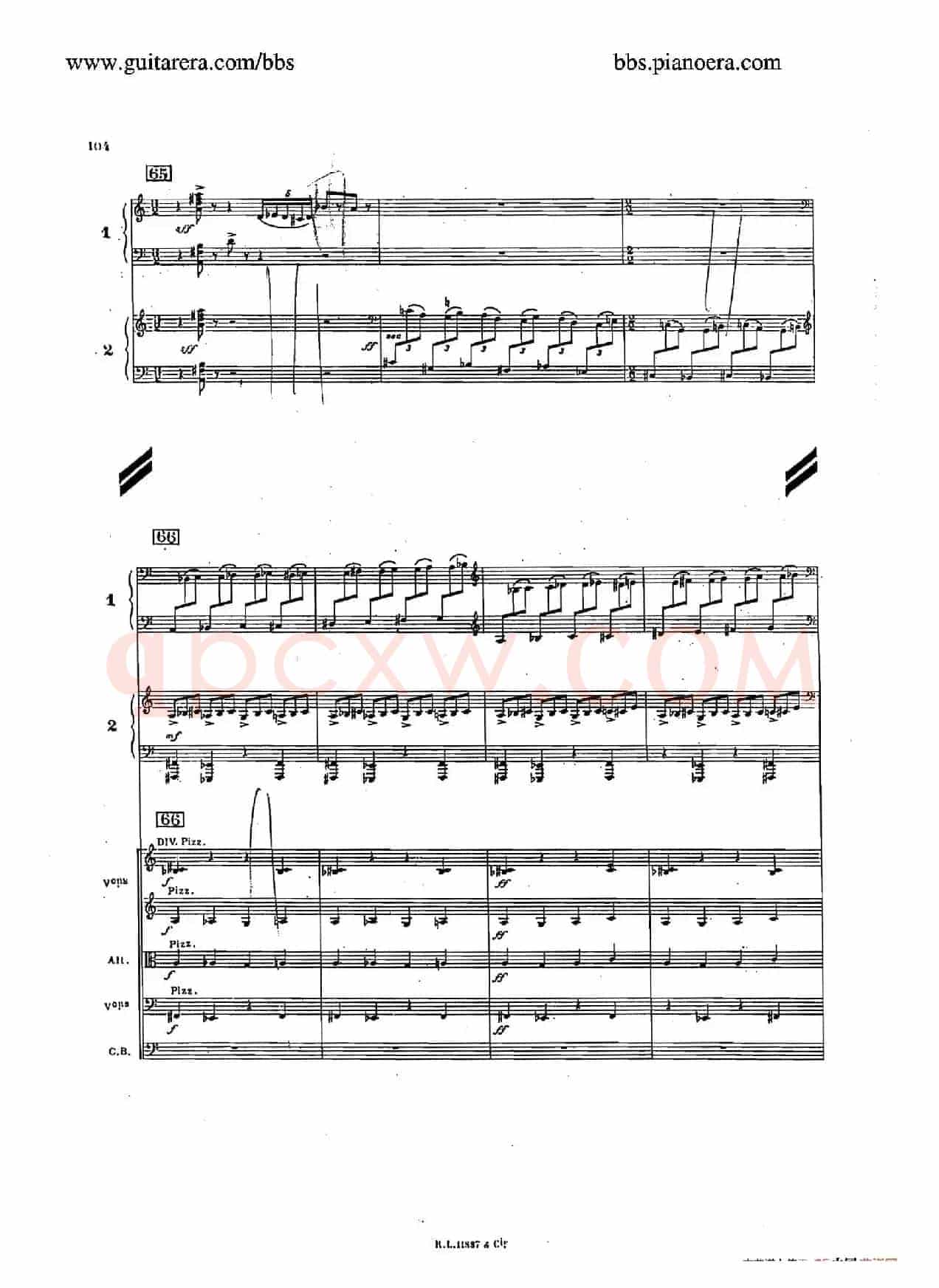 Concerto for 2 Pianos in d Minor(d小调双钢琴协奏曲·总谱)