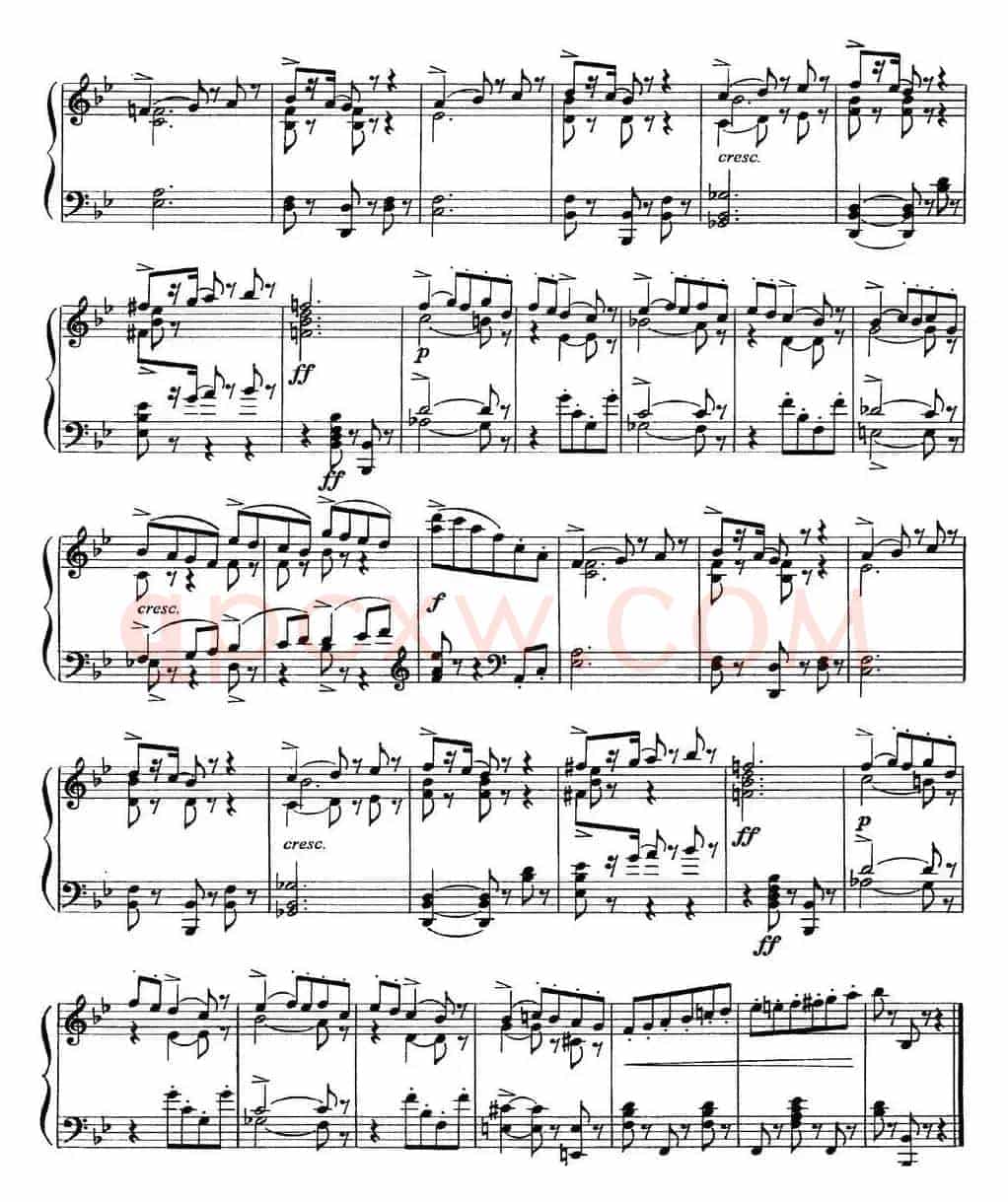 柴可夫斯基18首钢琴小品Op.72(6.Mazurque pour danser)