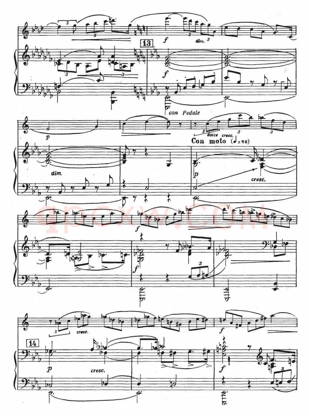 Glazunov Op.109（格拉组诺夫协奏曲Op.109）（萨克斯+钢琴伴奏）