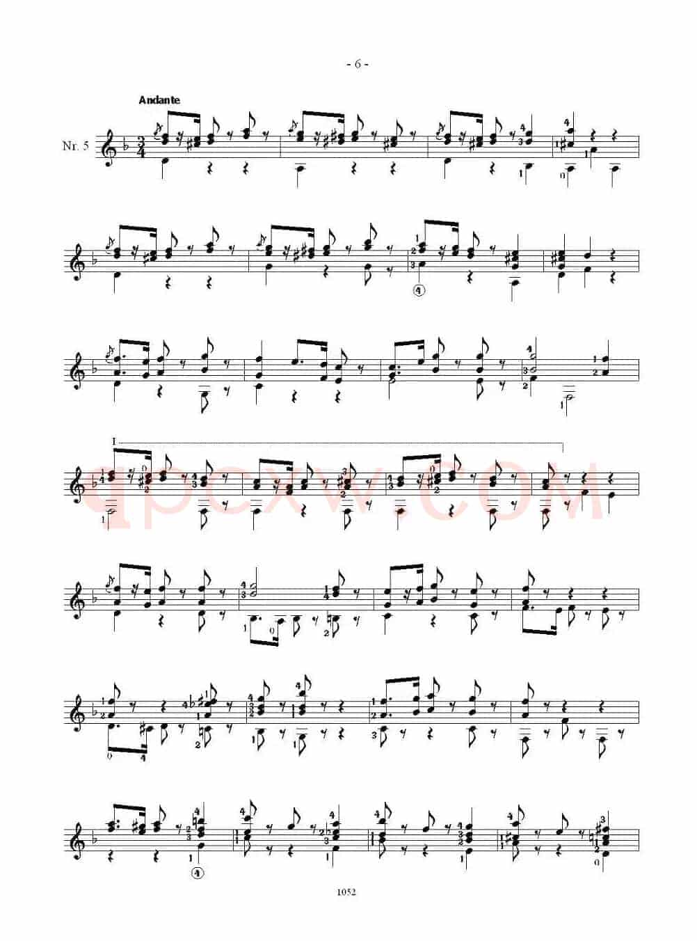 索尔·克斯特26首练习曲之1——5