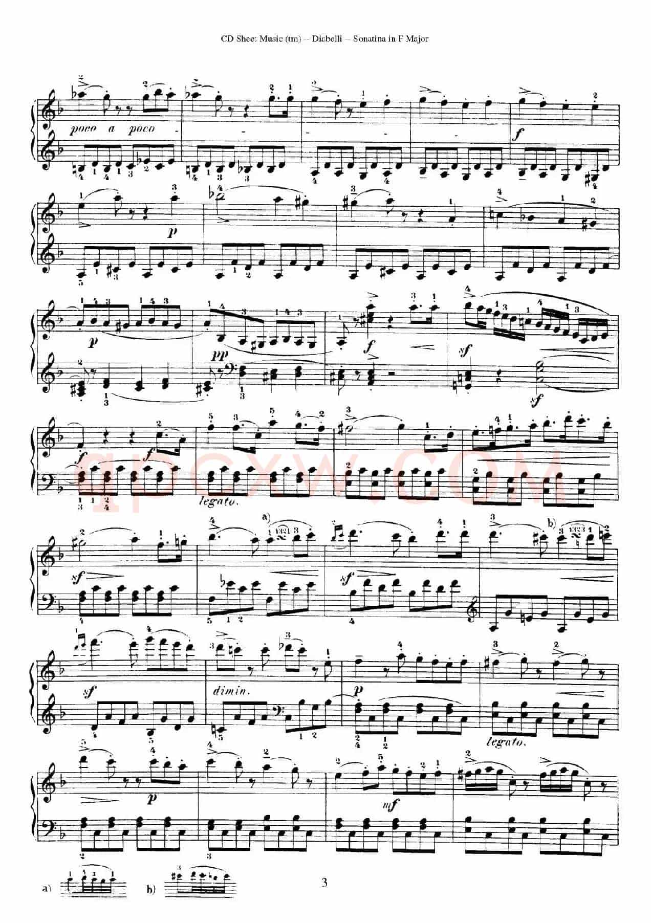 4 Piano Sonatinas(4首钢琴小奏鸣曲)(Op.151 No.3)