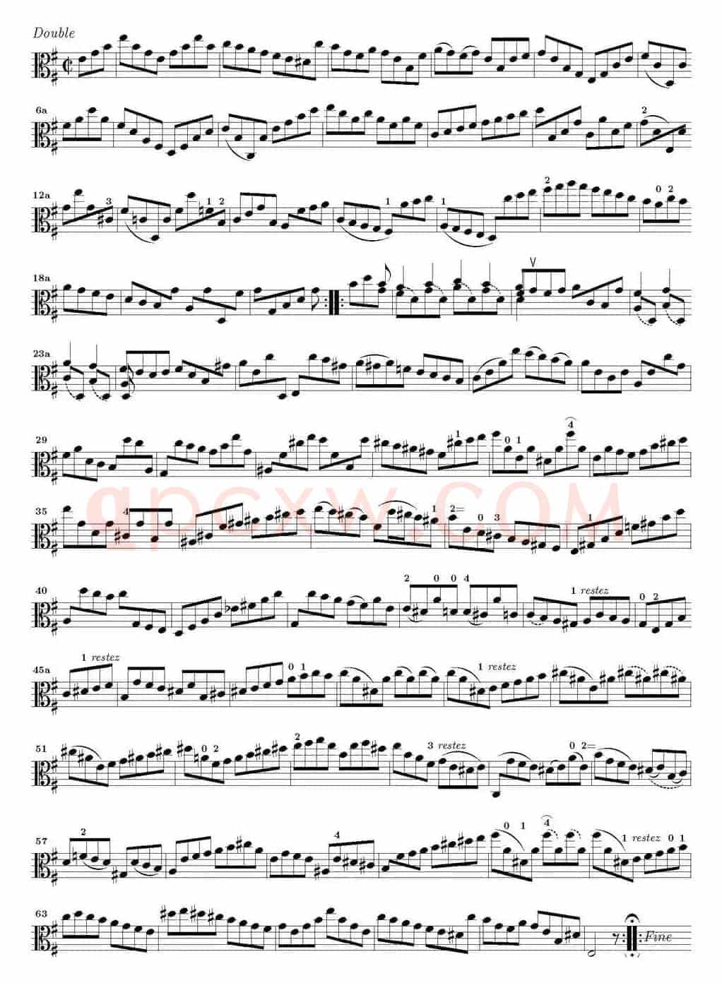 Bach Sonata BWV1002（无伴奏小提琴组曲）