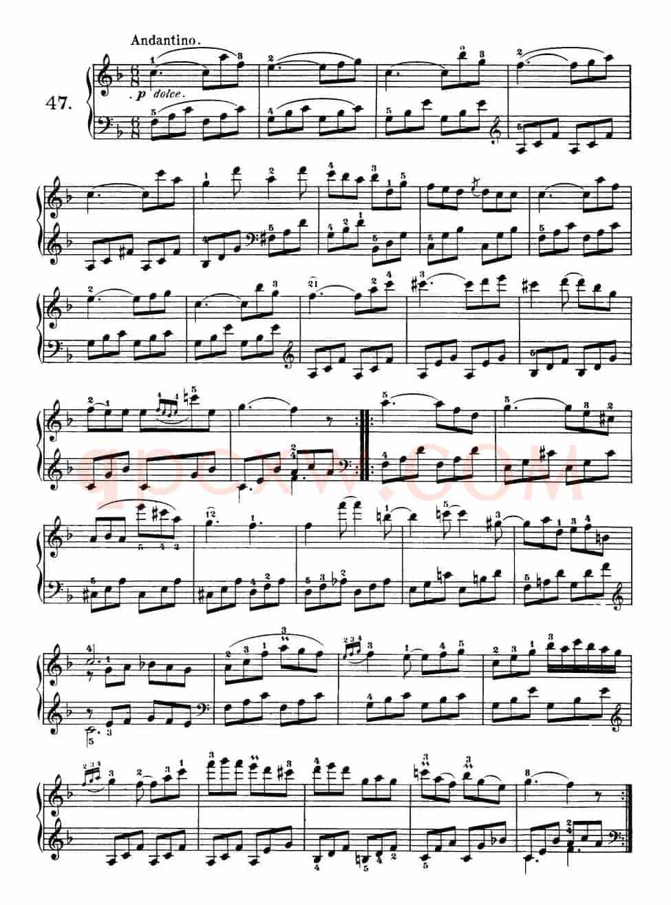 Czerny - 100 Progressive Studies Op.139（47—57）