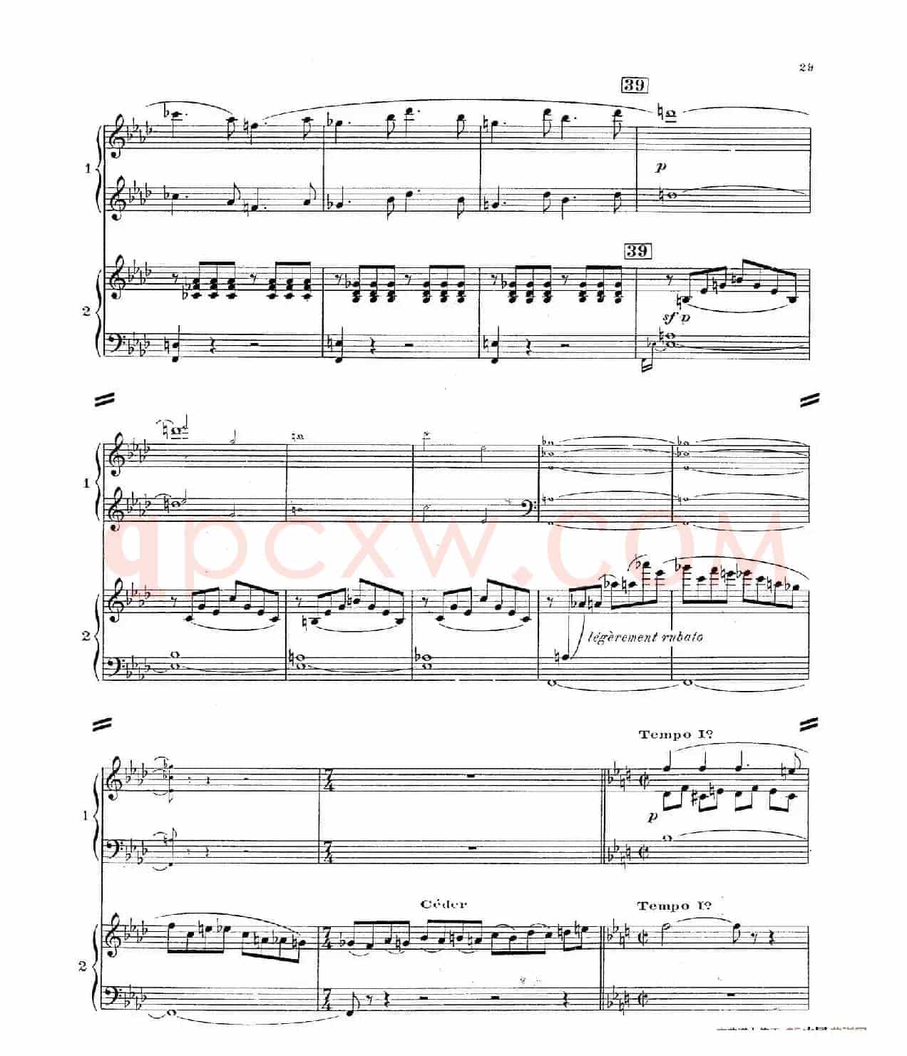 Concerto for 2 Pianos in d Minor(d小调双钢琴协奏曲· 第二乐章)
