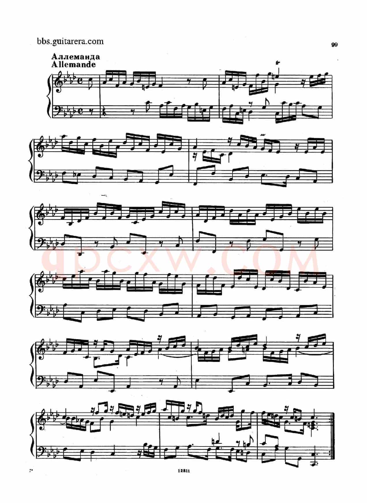 Suite No.8 in f Minor HWV 433(f小调第八组曲)