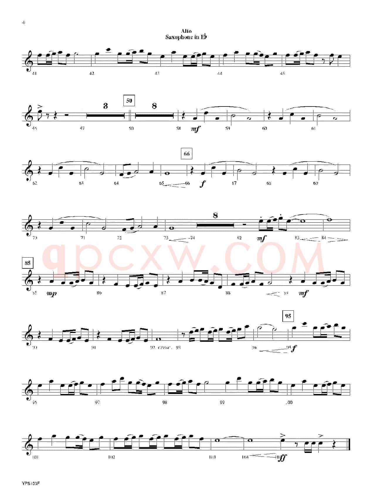 Dance of Harlequins（中音萨克斯分谱）