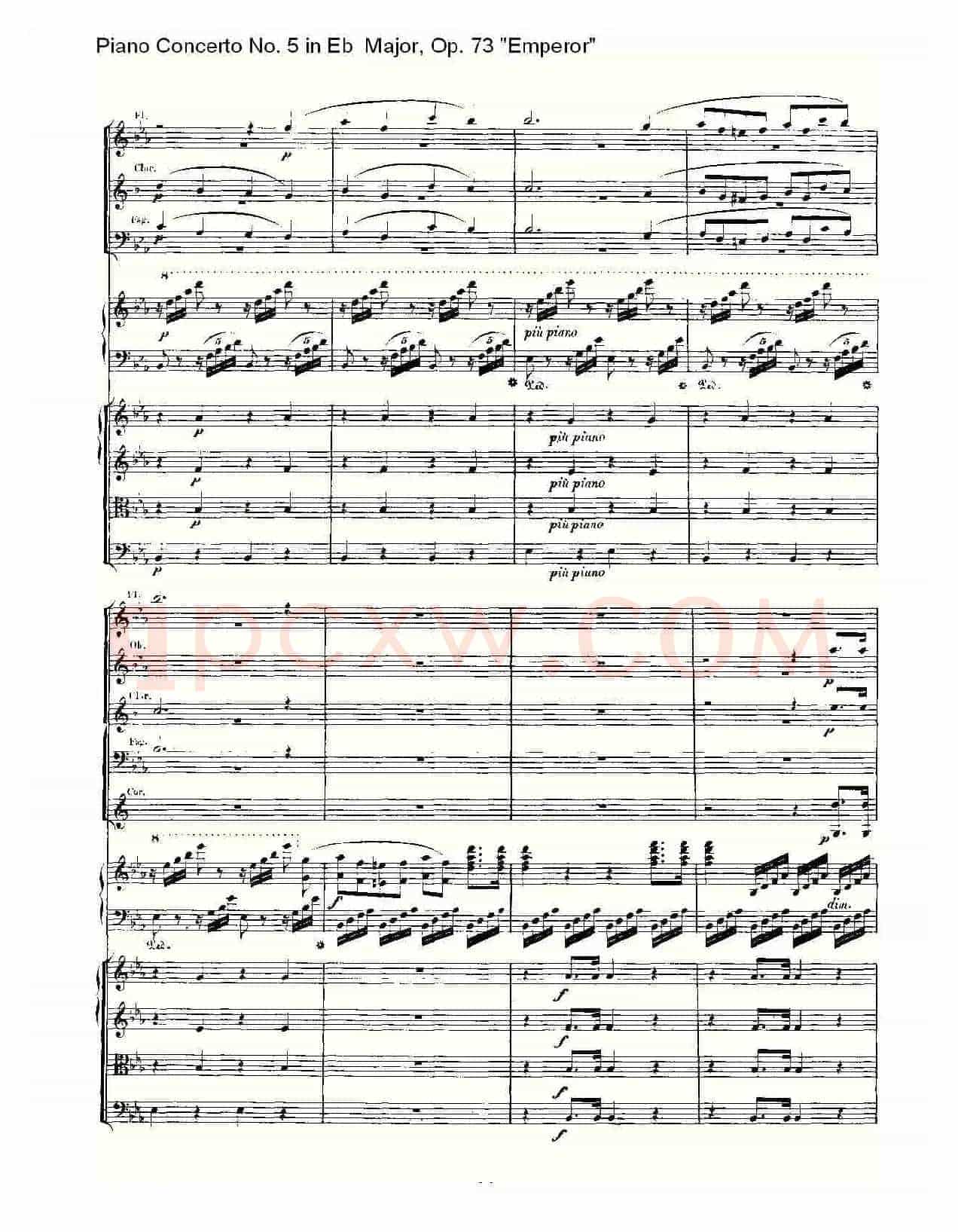 Eb大调钢琴第五协奏曲 Op.73“皇帝” 第一乐章（二）