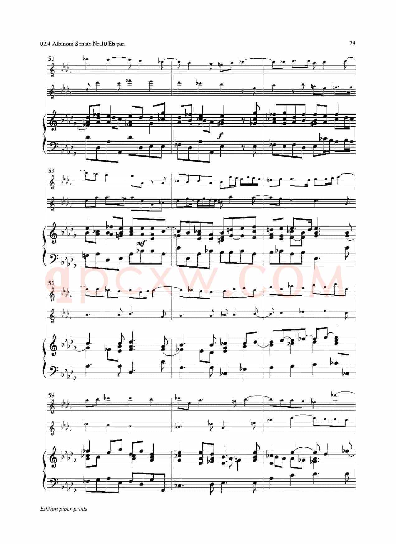 Sonate Nr.10（中音萨克斯二重奏+管风琴）