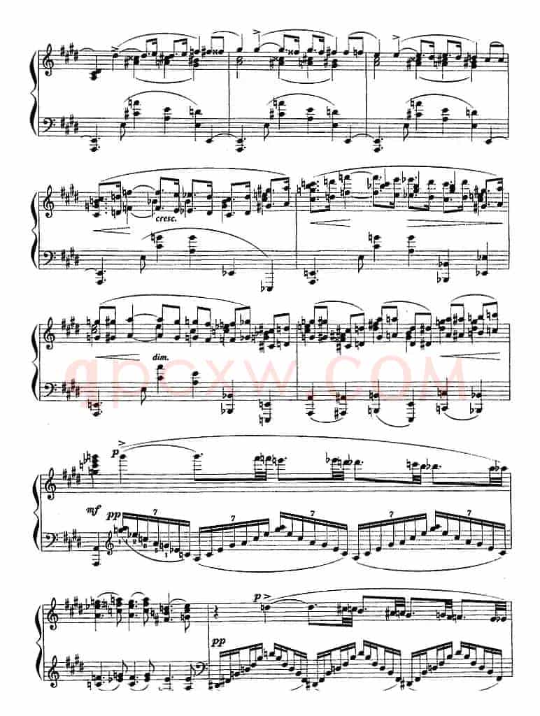 现代钢琴曲：3、白孔雀