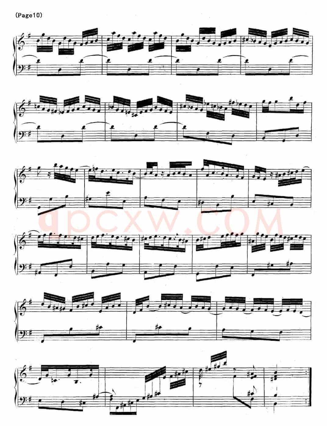 帕蒂塔6首德国组曲（No.6 e小调 巴赫 Partita e Minor BWV 830）