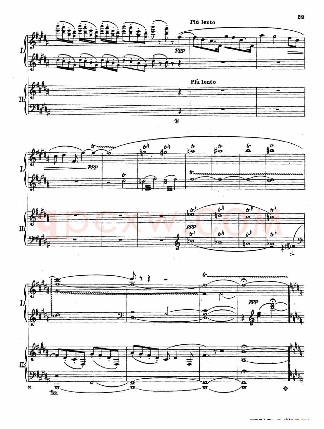 The Pines of Rome(交响诗《罗马的松树》·双钢琴)(第三部分:吉阿尼库伦山的松树)