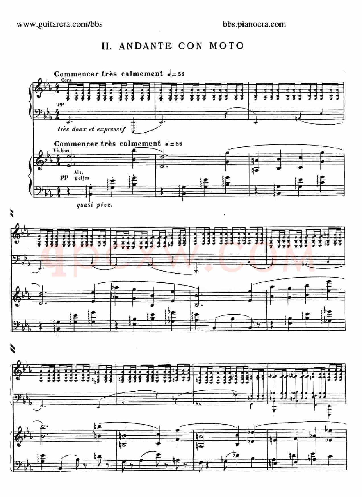 Piano Concerto in c-sharp Minor(升c小调钢琴协奏曲·第二乐章)