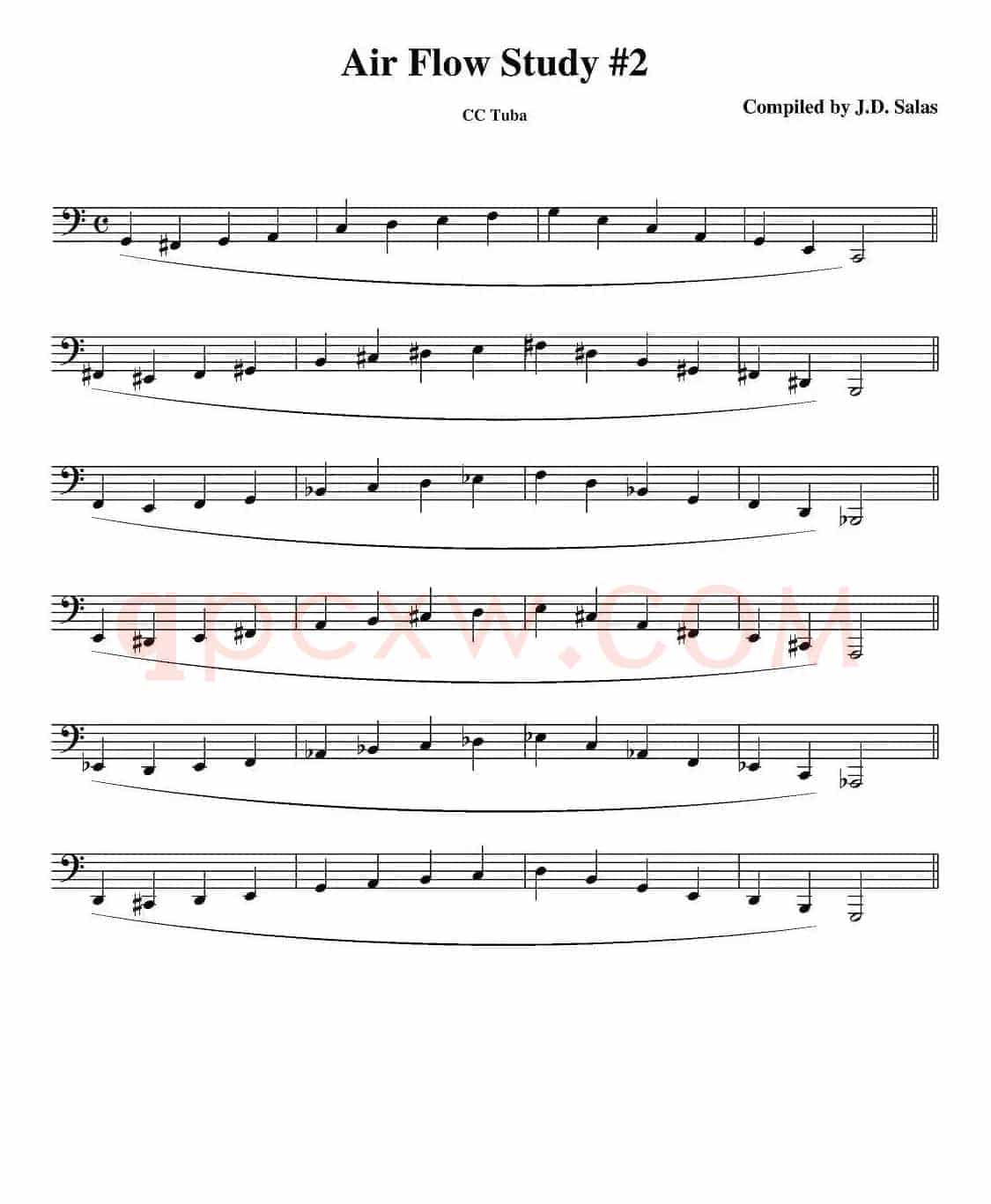 Air Flow Study  - C Tuba（大号练习教材选曲）