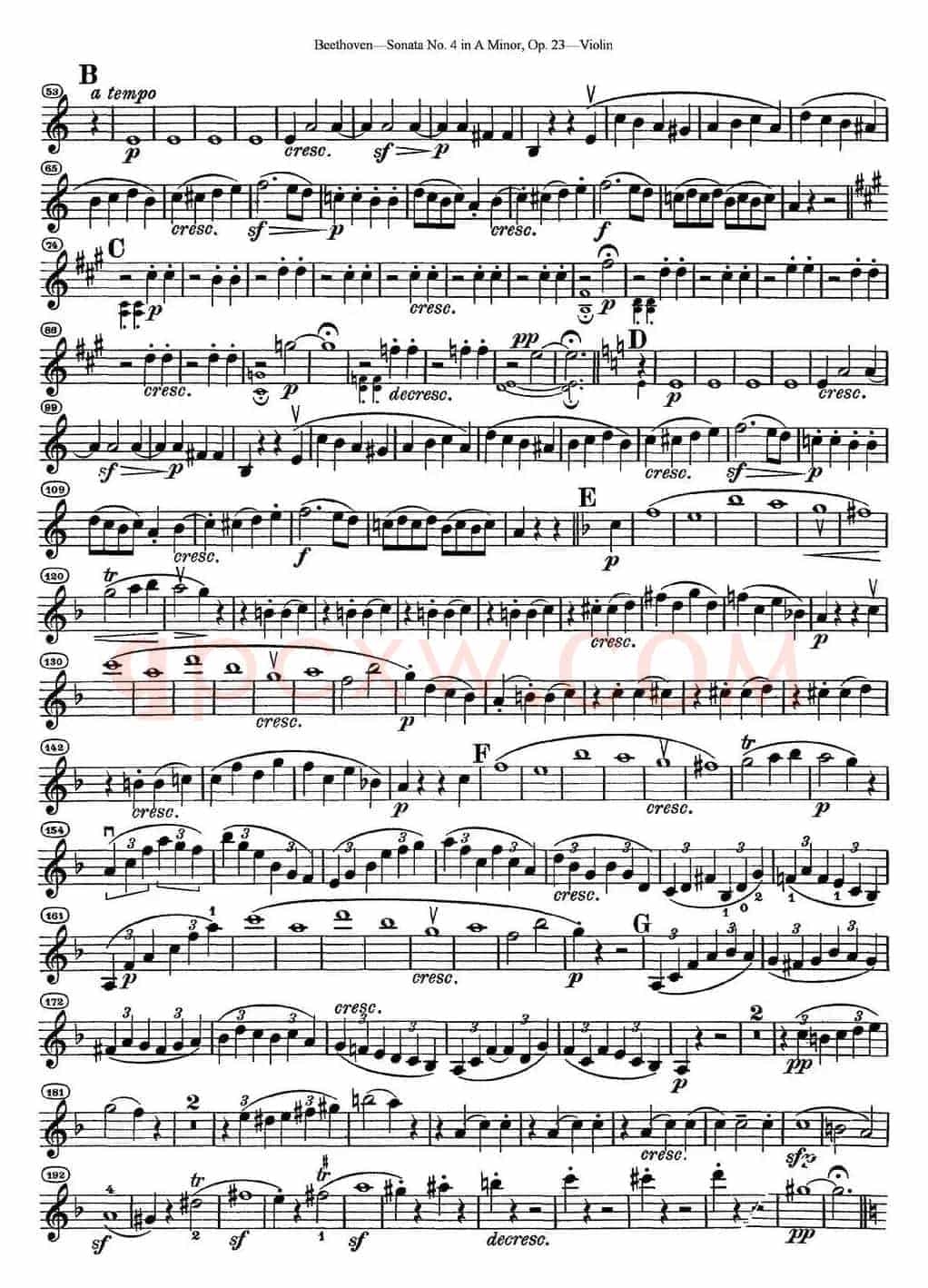 Violin Sonata No.4 in A Minor Op.23