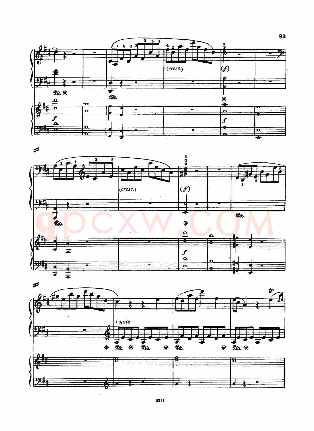 Concerto no 5 K 175 - 2 Piano(Ⅲ)