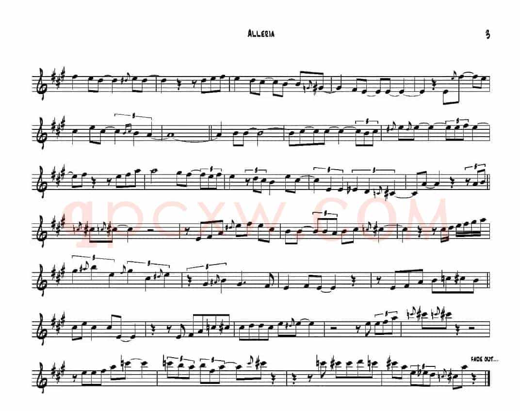 Alleria（高音萨克斯）