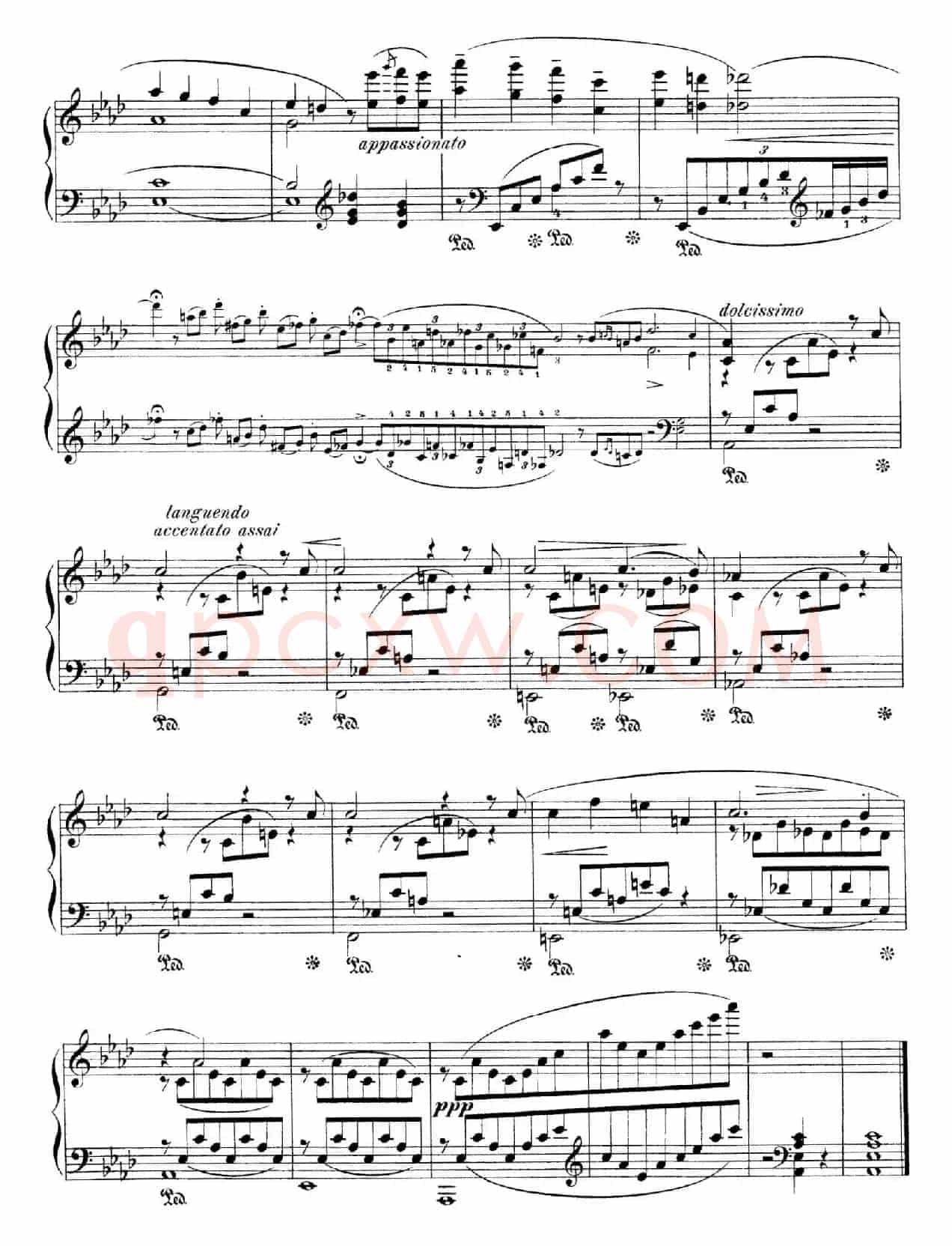 Notturnos S.541（3首夜曲“爱之梦”·1）