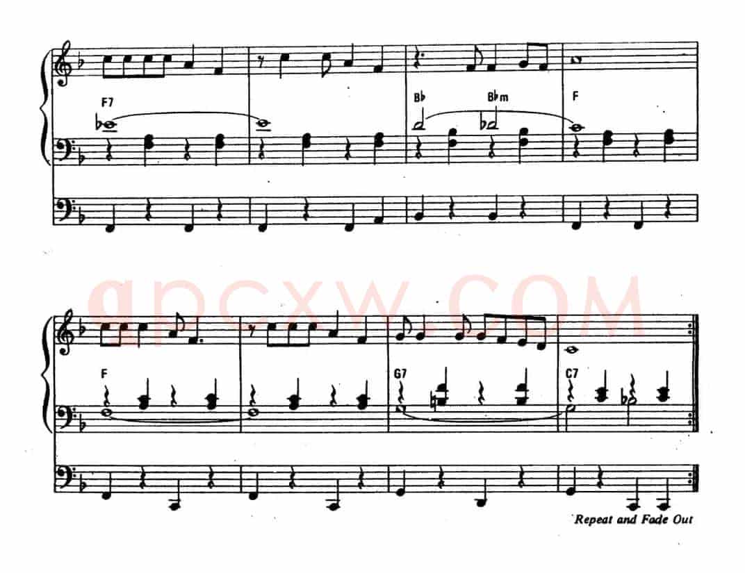 划船（双排键电子琴）