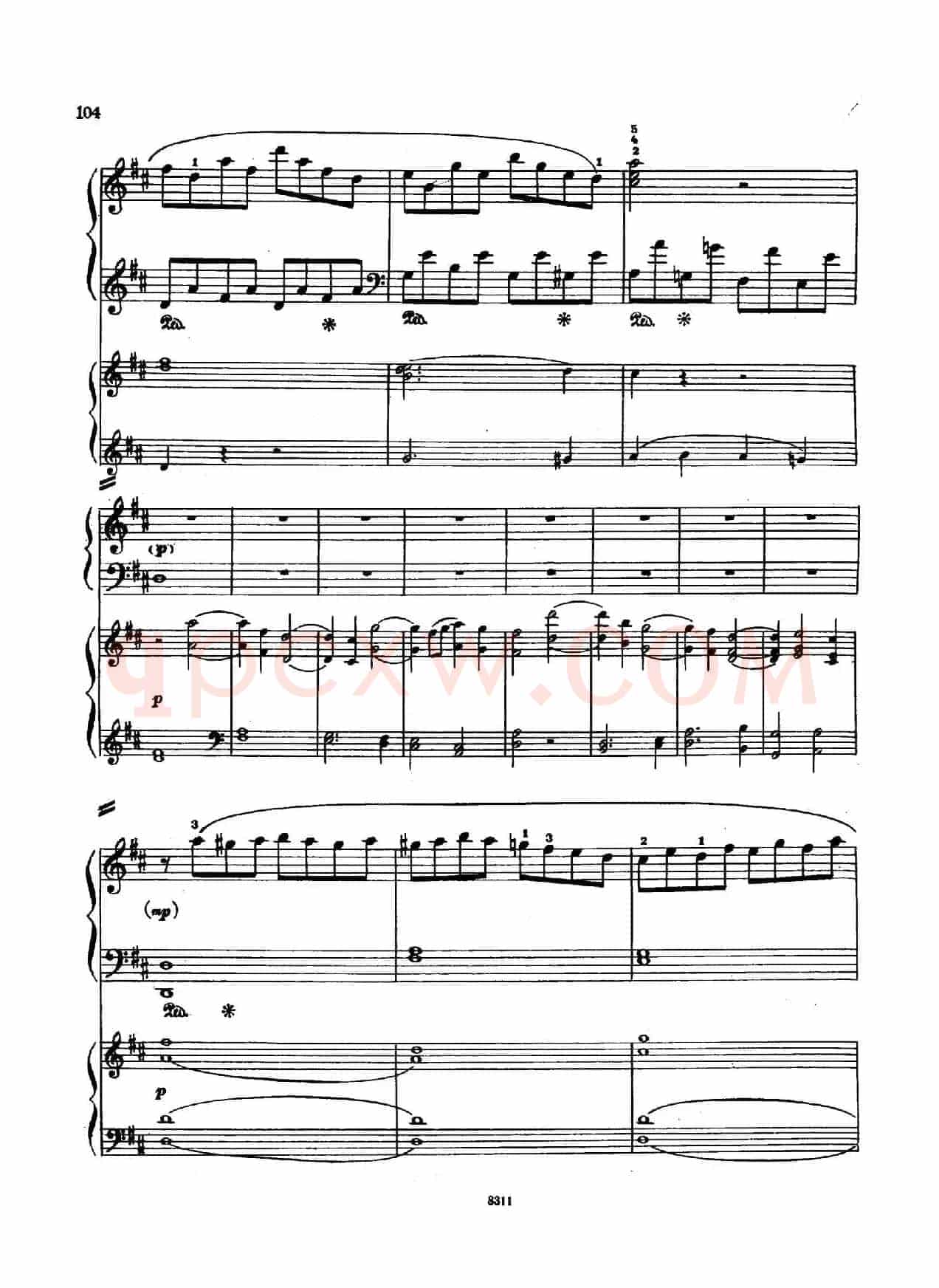 Concerto no 5 K 175 - 2 Piano(Ⅲ)