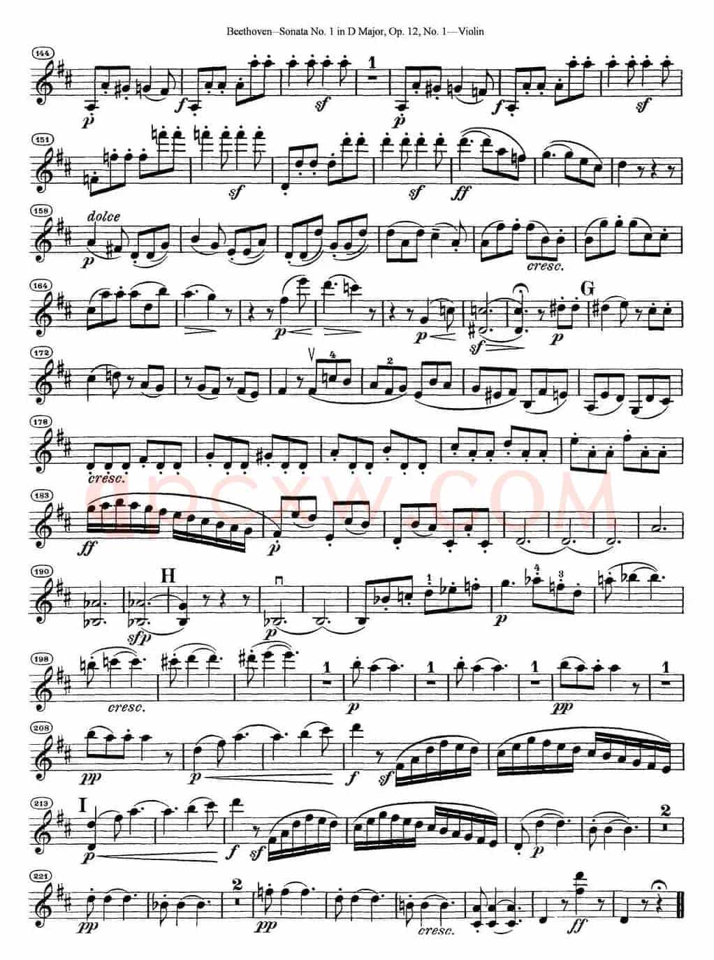 Violin Sonata No.1 in D Major Op.12 No.1