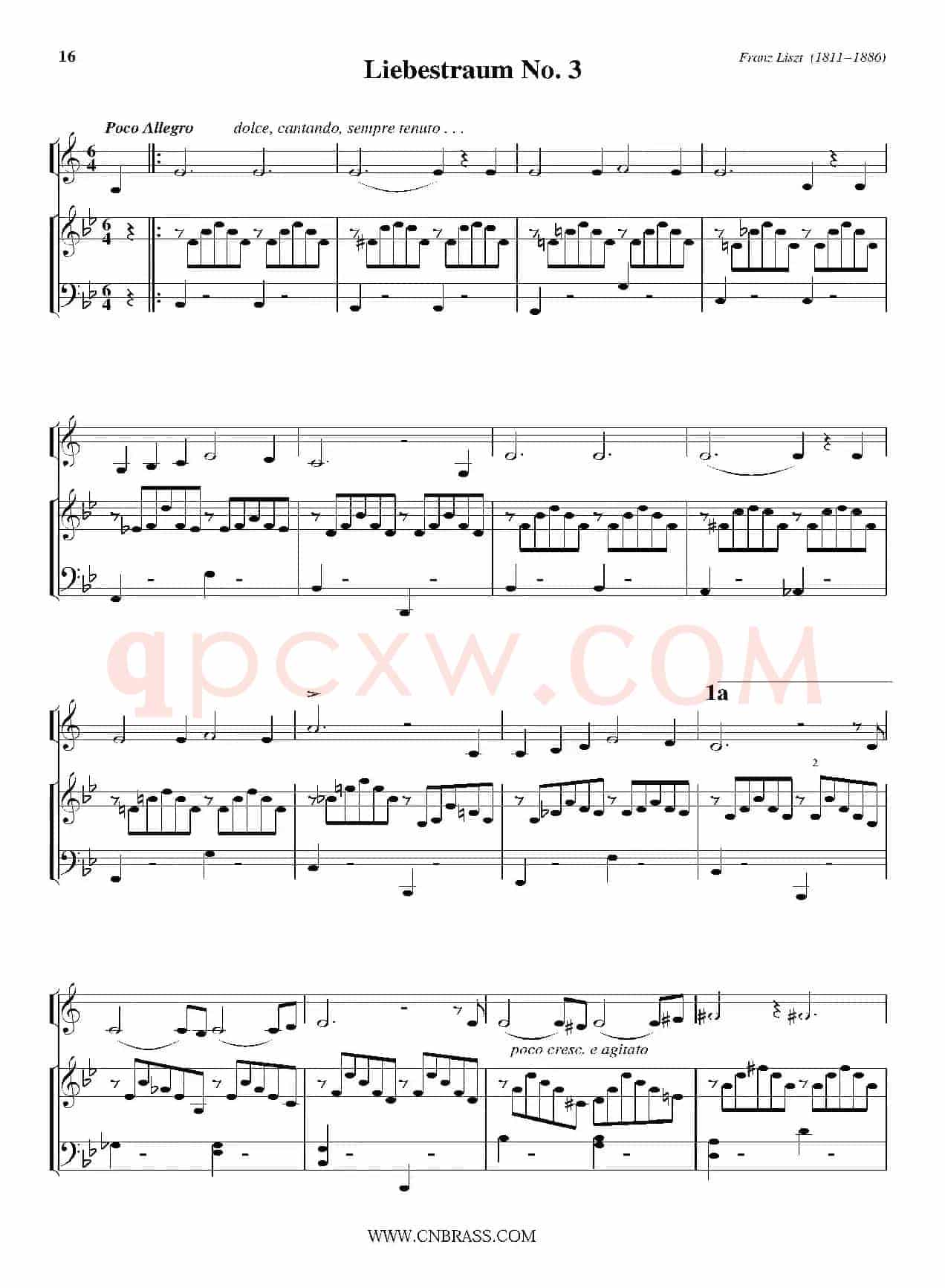 Liebestraum No. 3(小号+钢琴伴奏)