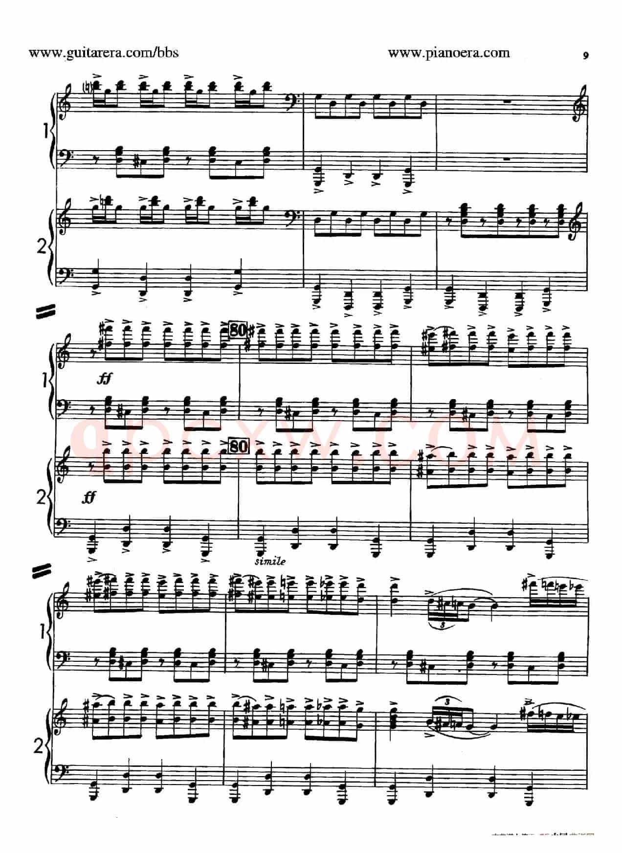 Sabre Dance(马刀舞曲)(双钢琴版)
