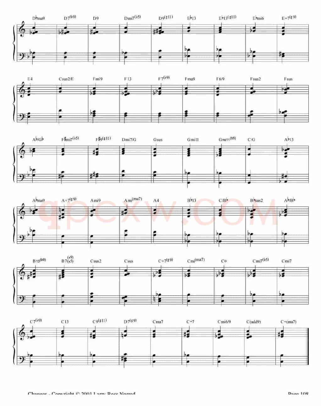 Changes（爵士乐和弦教材）（P101-125）