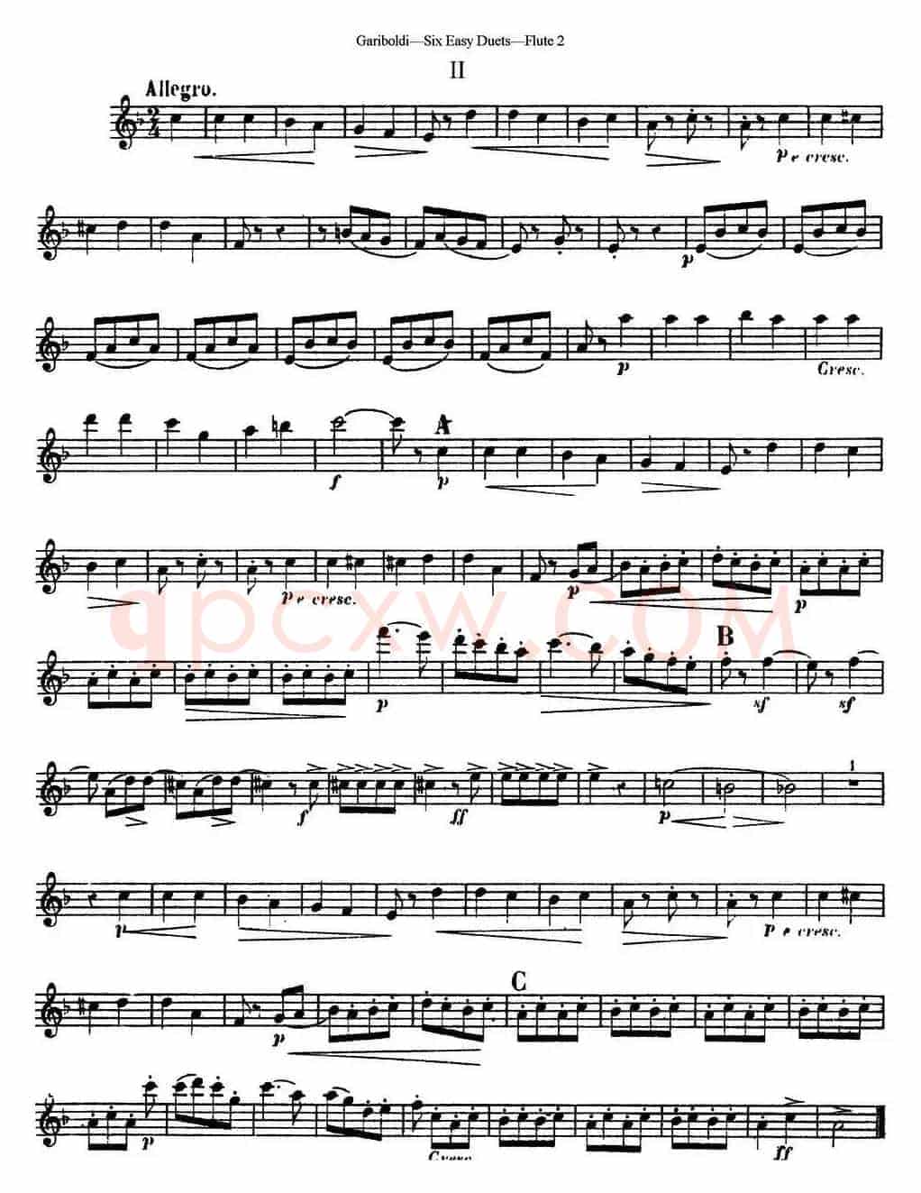 六首简易二重奏作品145号