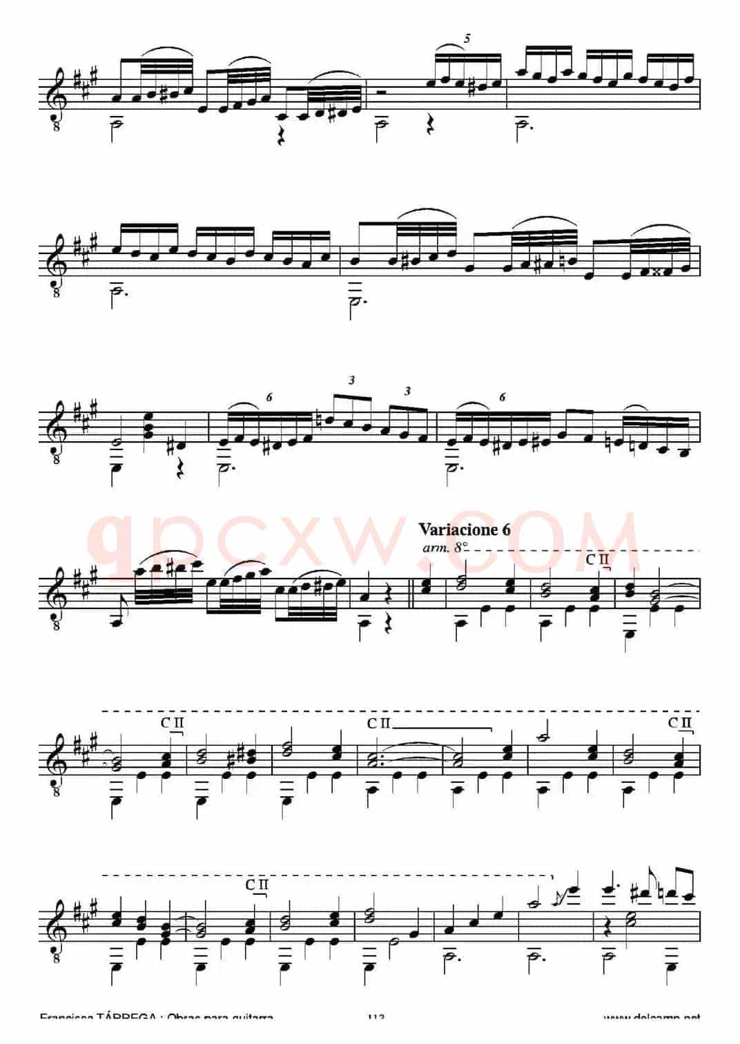 EL CARNAVAL DE VENECIA(Grande variaciones sobre un tema de Niccolo Paganini)(古典吉他)