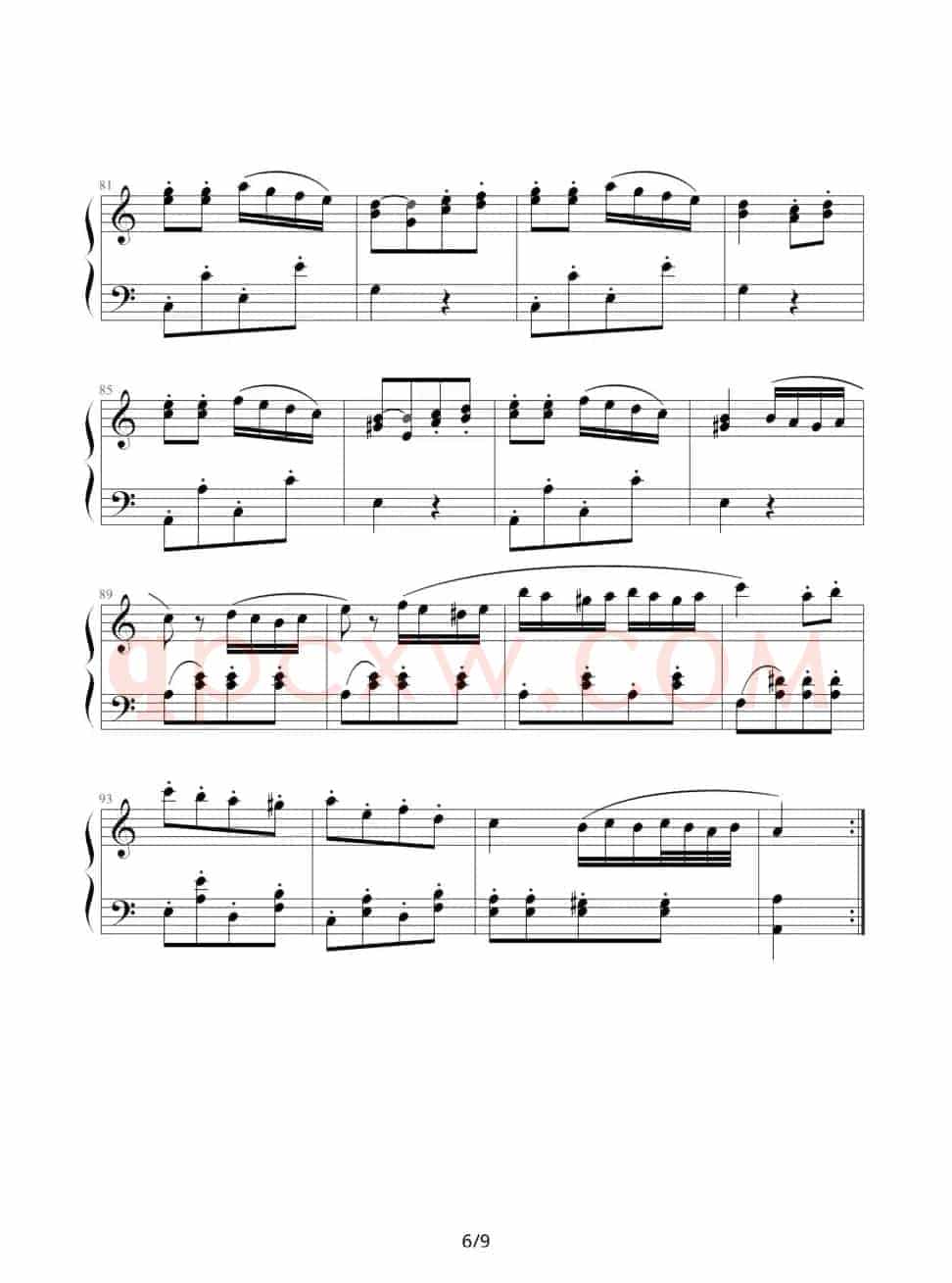 土耳其进行曲（莫扎特曲、魔鬼的枷锁制谱版）