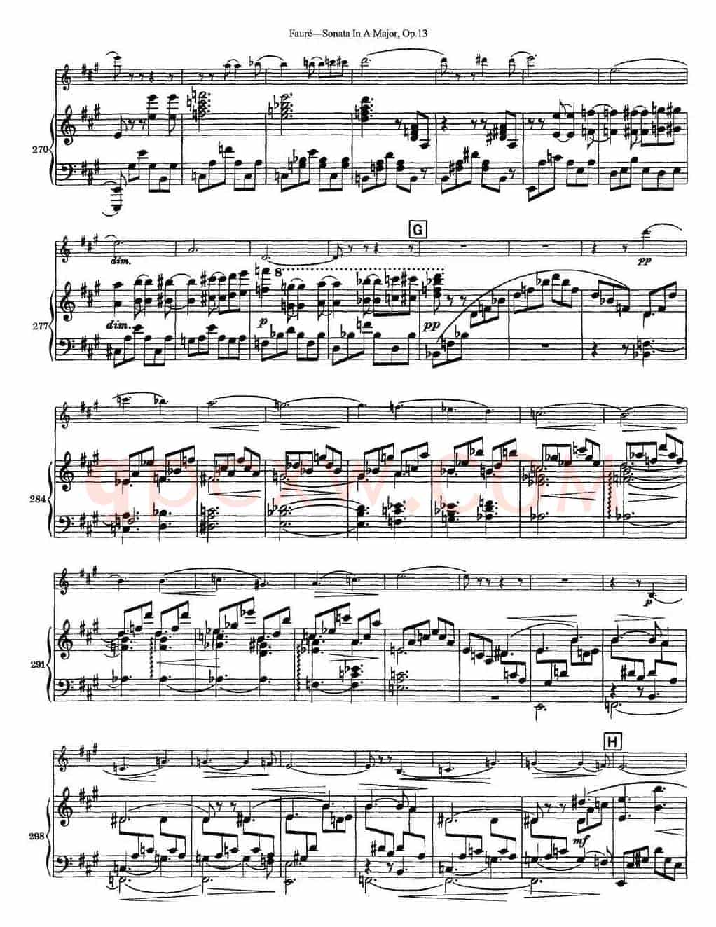 Violin Sonata No.1 Op.13（小提琴+钢琴伴奏）