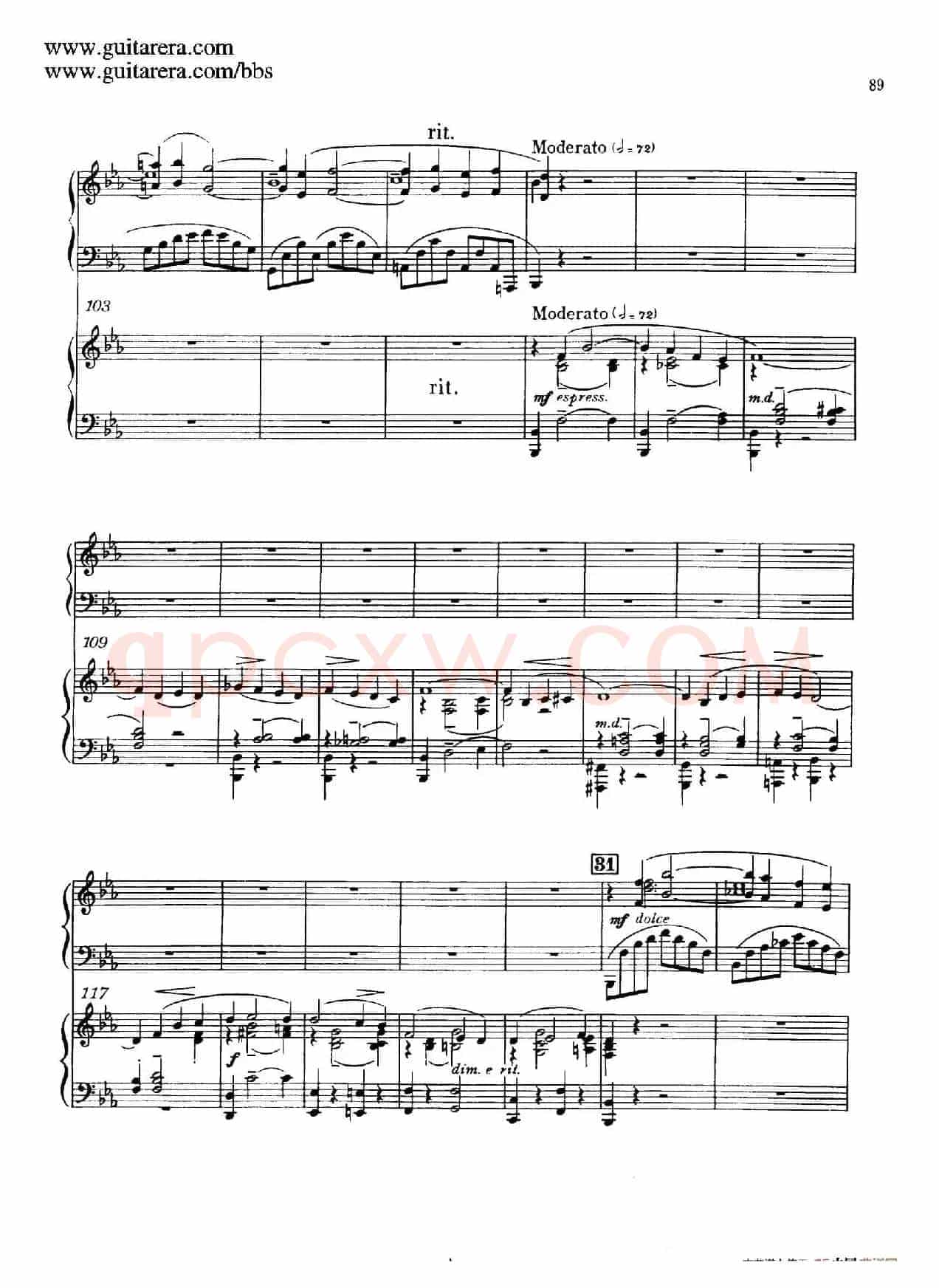 c小调第二钢琴协奏曲 Op.18(双钢琴·第三乐章)