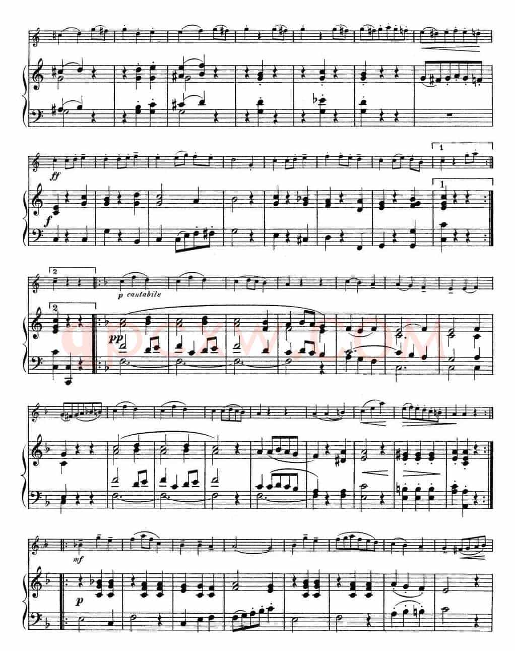 25首小提琴曲合集：Scherzo.（M. KLASSERT. Op.32，No.3）（小提琴+钢琴伴奏）