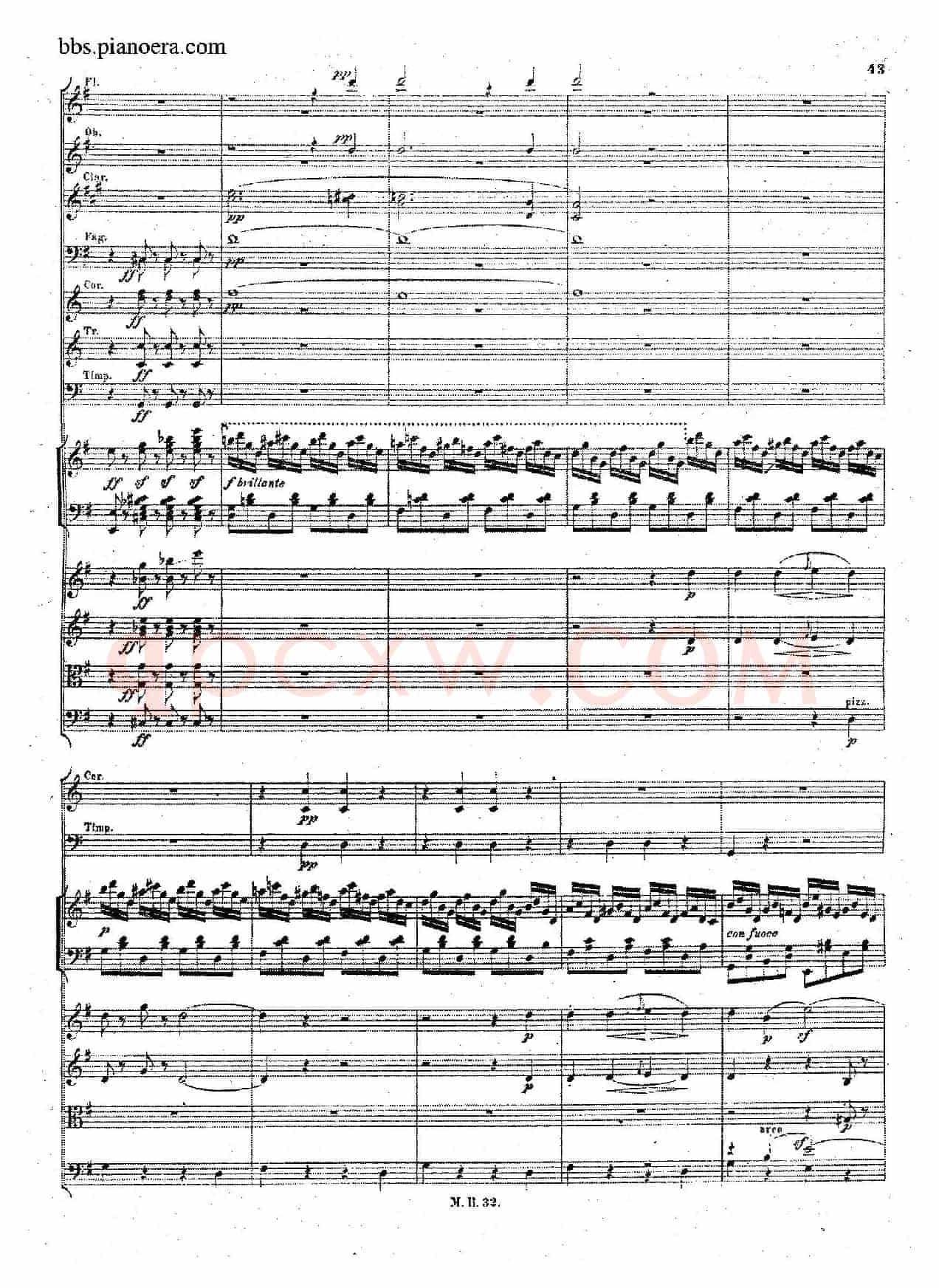 Piano Concerto No.1 in g Minor Op.25(g小调第一钢琴协奏曲·总谱)