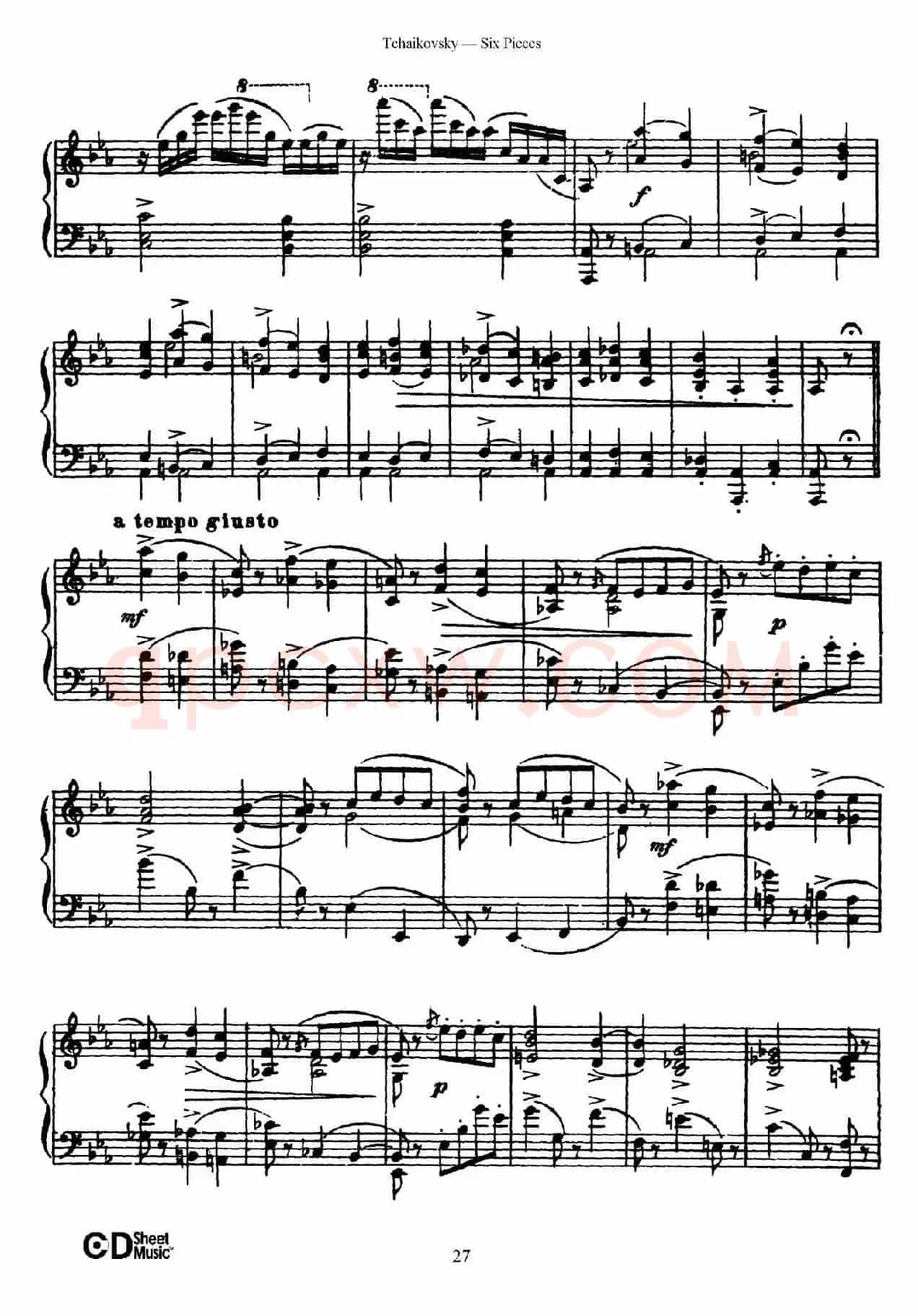 Six Pieces Op.51(6首小品·3)