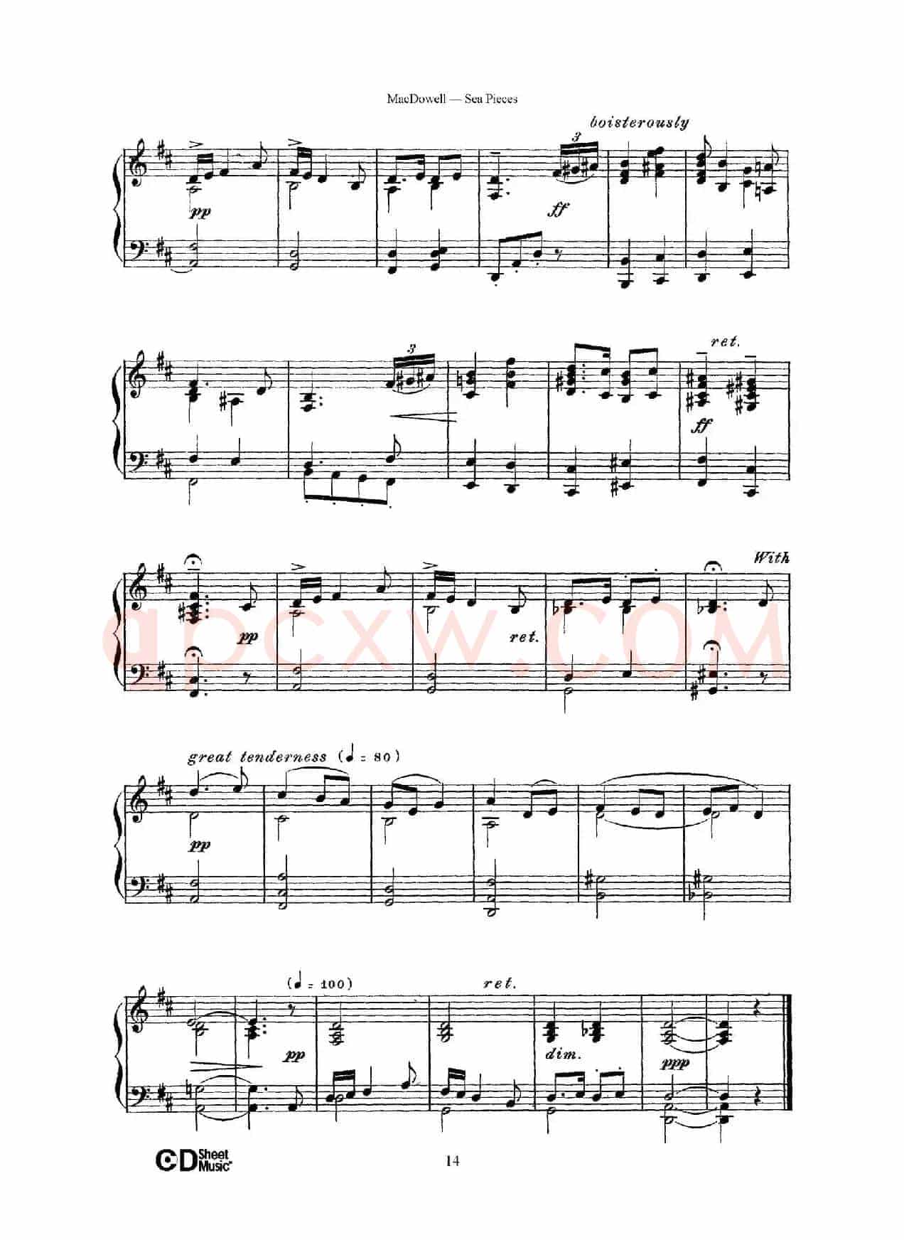 海景 Sea Pieces Op.55（No.5）