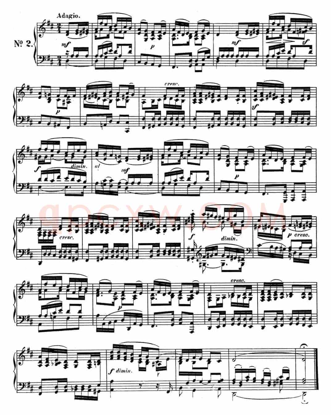 门德尔松无词歌Op.102（NO.2）