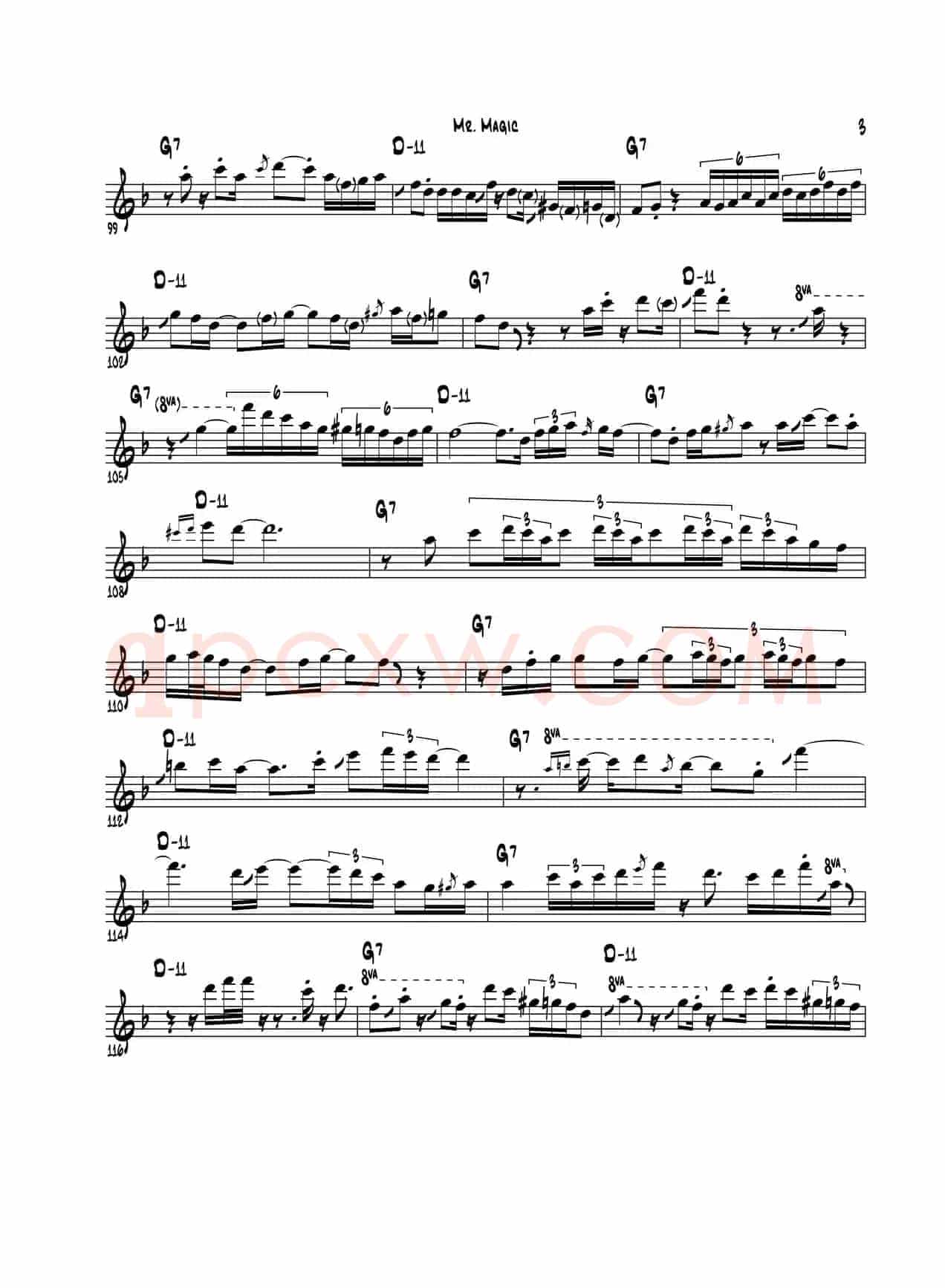 Mr Magic（次中音萨克斯）