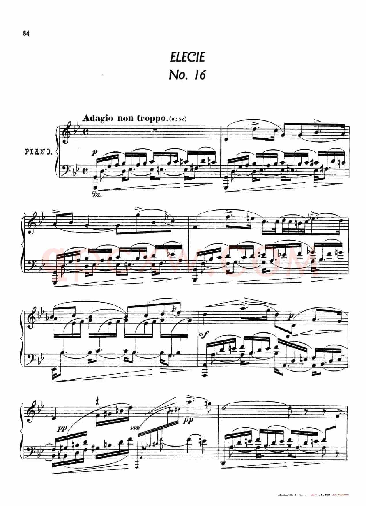 24 Characteristic Pieces Op.36(24首性格小品·16)