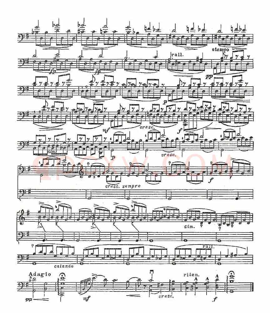 PIATTI 12 Caprices 之11（大提琴）