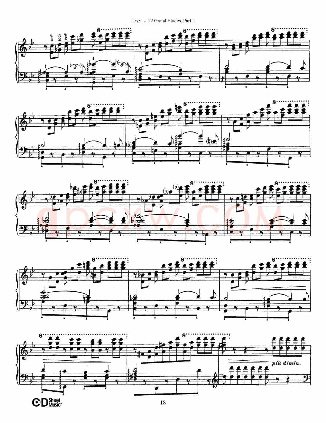 12 Grand Etudes S.137（12首华丽的练习曲·4）