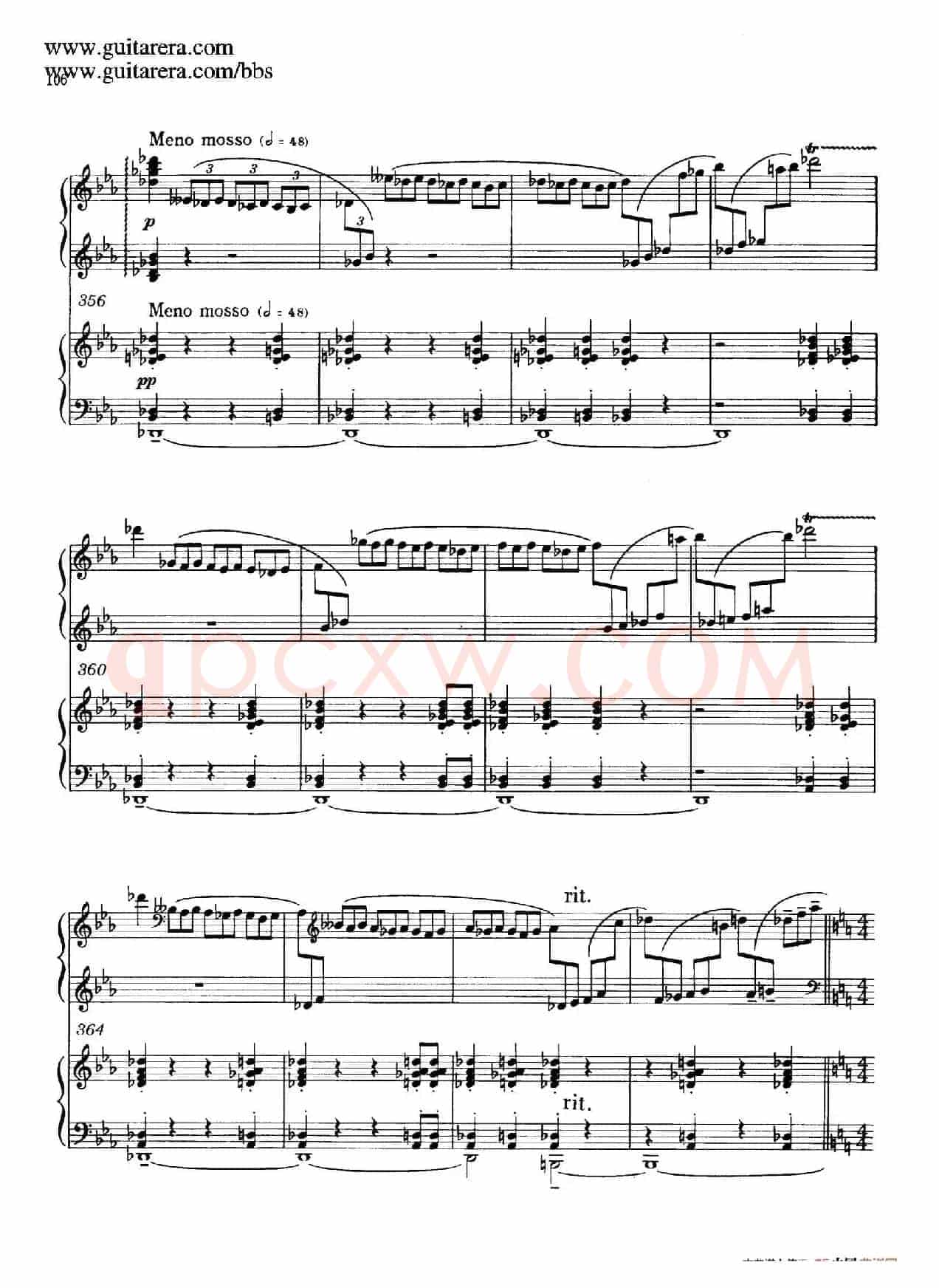 c小调第二钢琴协奏曲 Op.18(双钢琴·第三乐章)