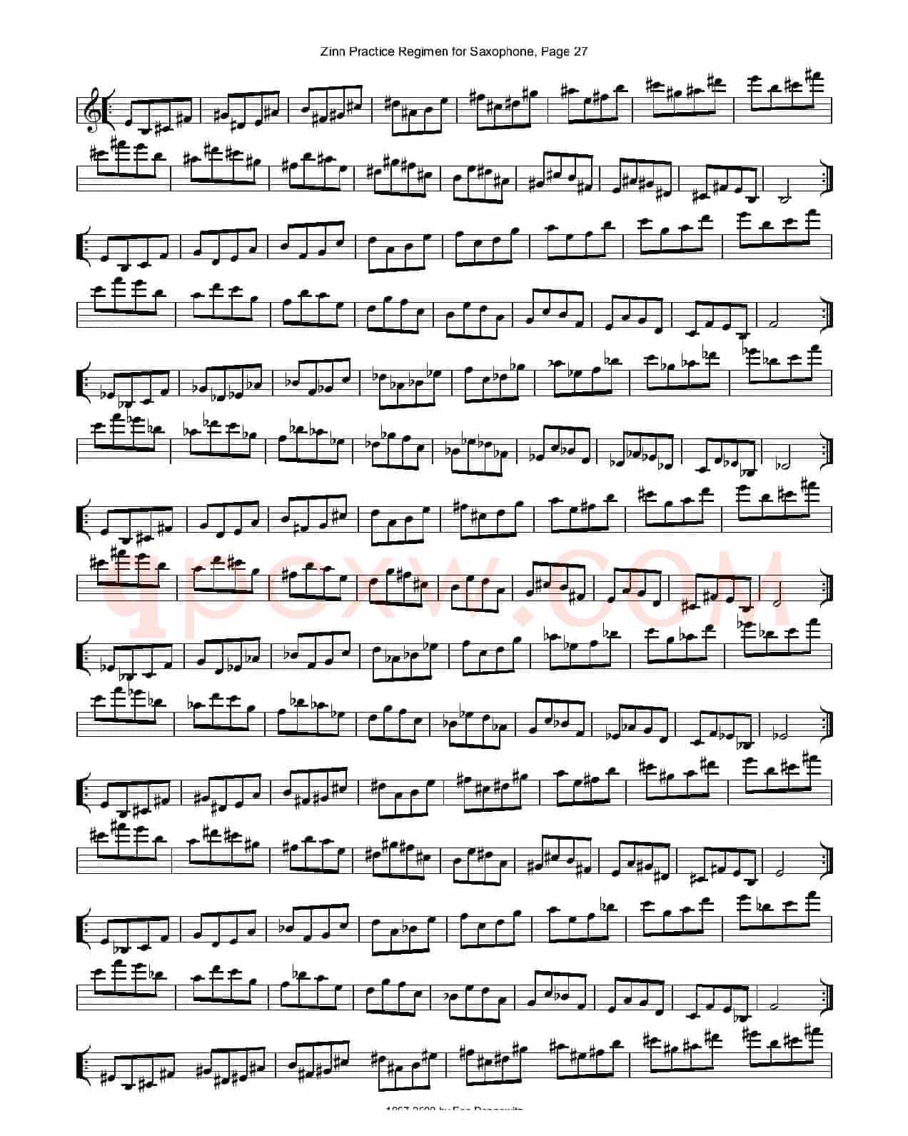 ZinnRegimenSax2009练习曲