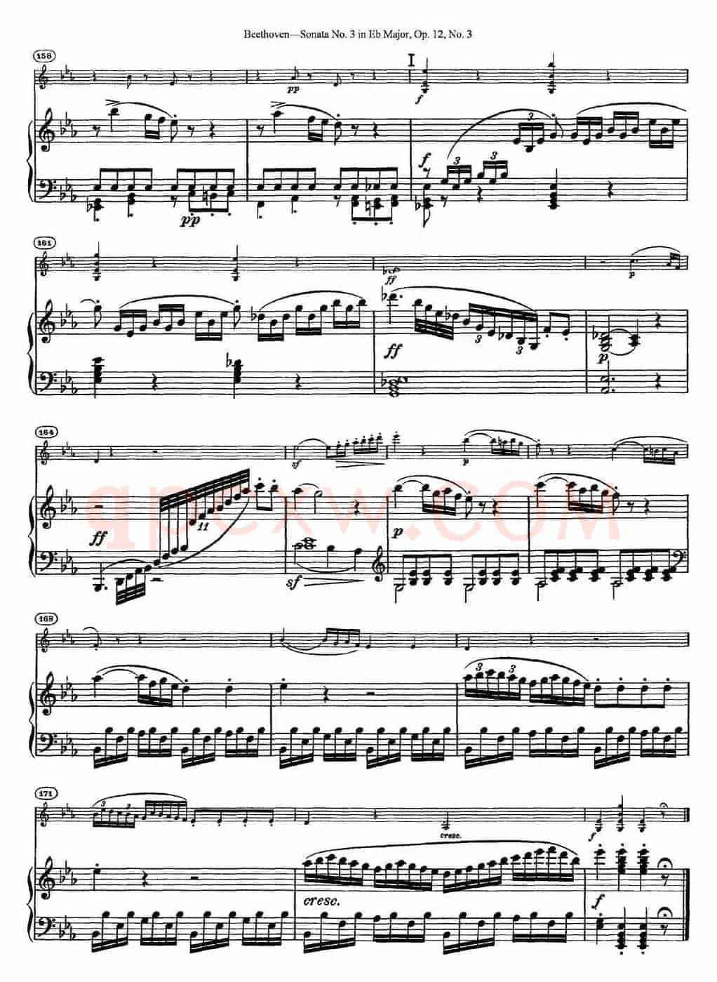 Violin Sonata No.3 in Eb Major Op.12 No.3（小提琴+钢琴伴奏）