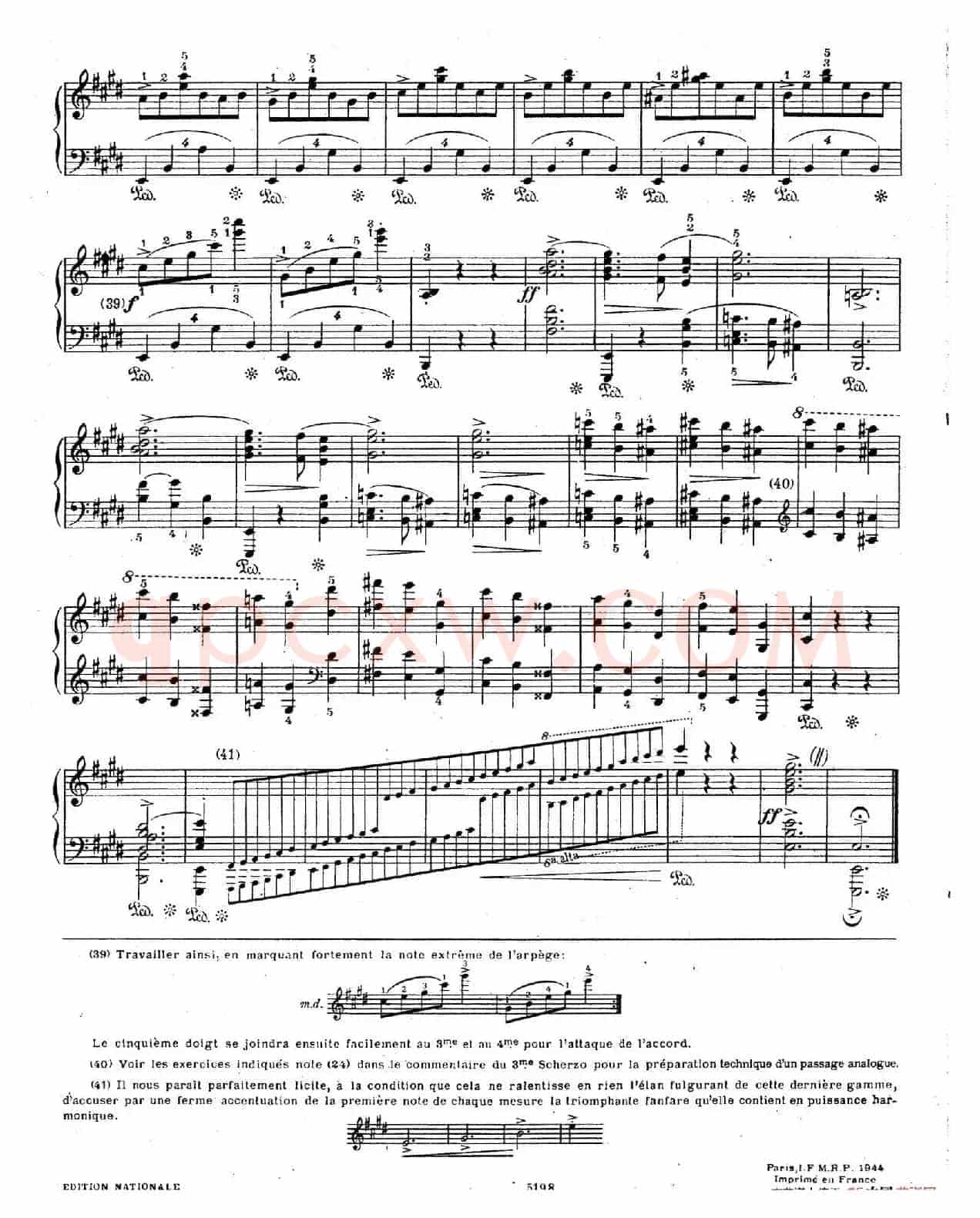 Scherzo No.4 in E Major Op.54(E大调第四谐谑曲·柯尔托教学版)