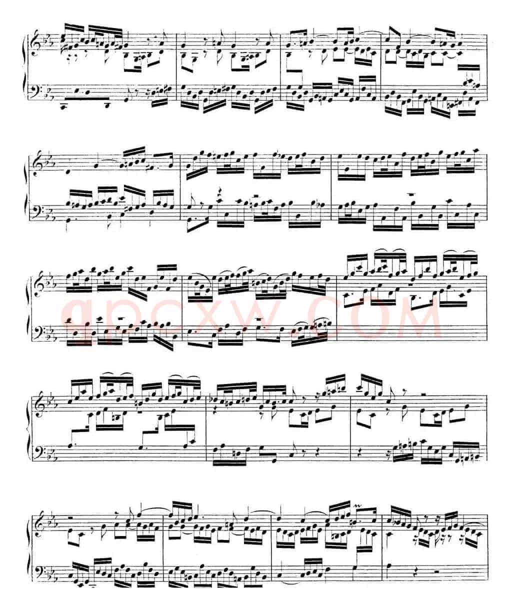 Toccata BWV 911（7首托卡塔·No.2 c小调）