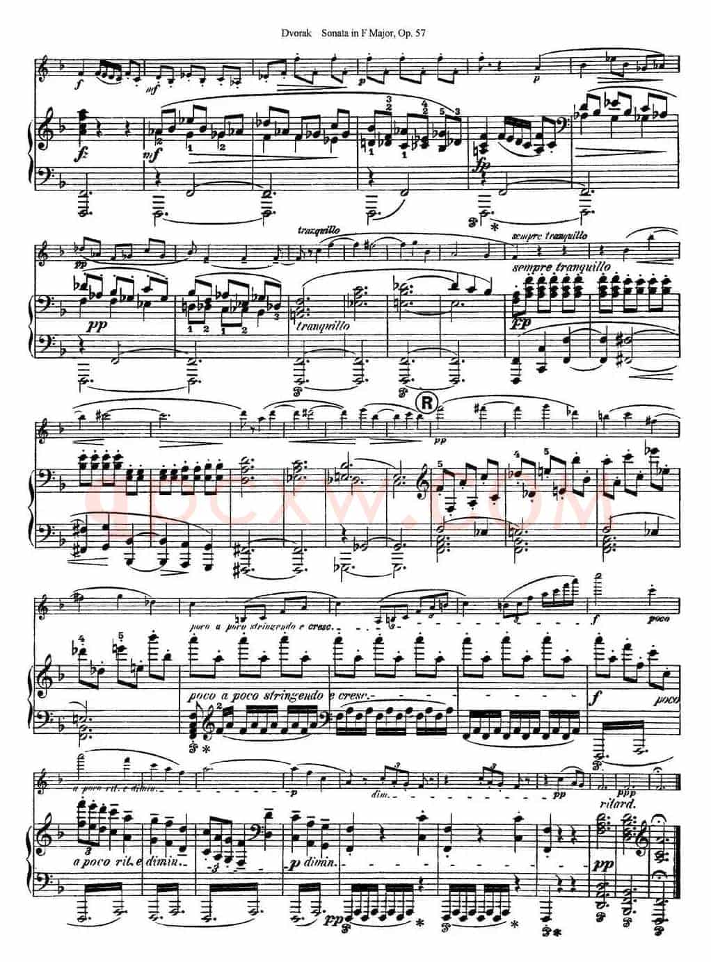 Violin Sonata Op.57（小提琴+钢琴伴奏）