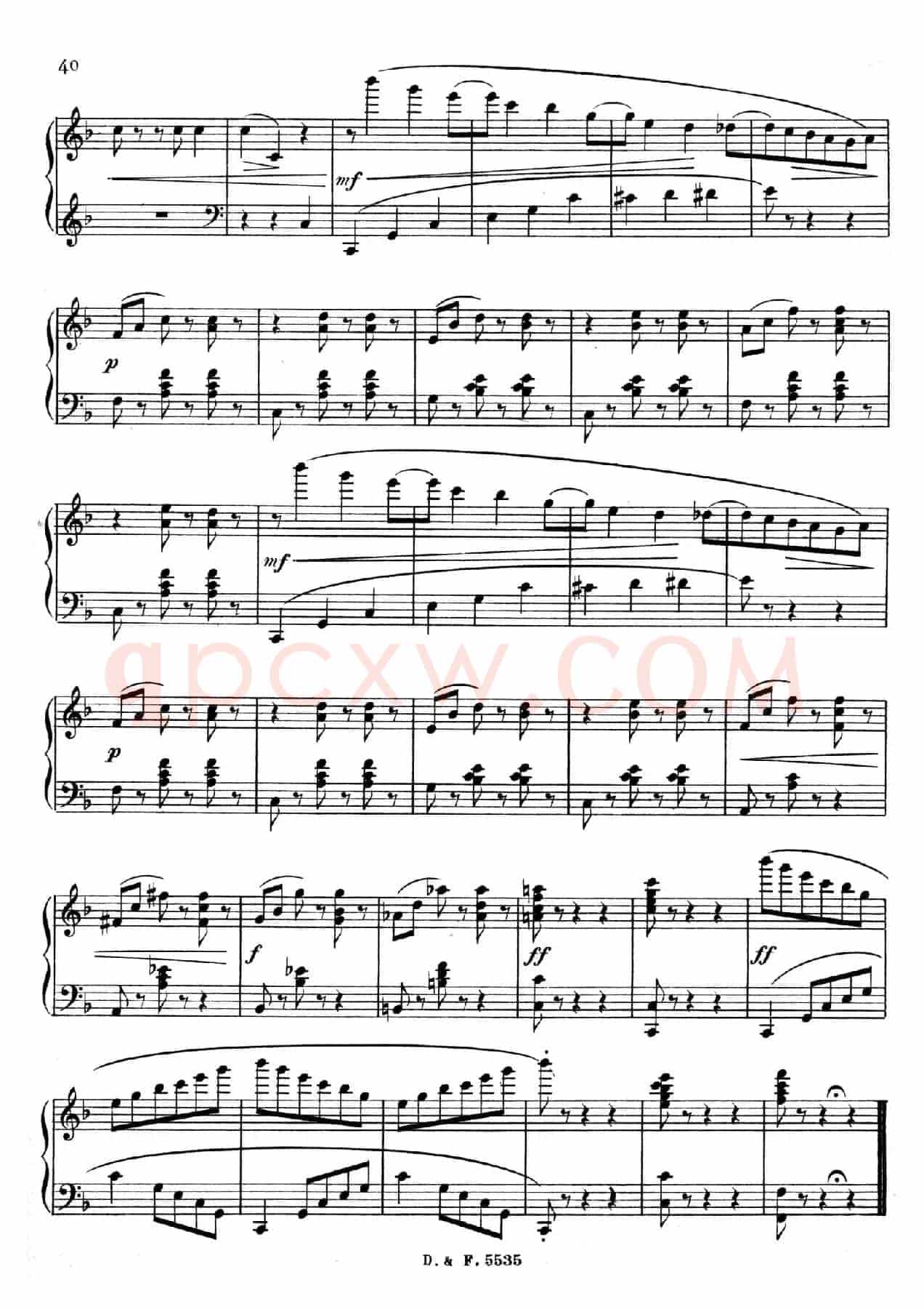 F大调第四圆舞曲 Valse No.4 （Op.90）