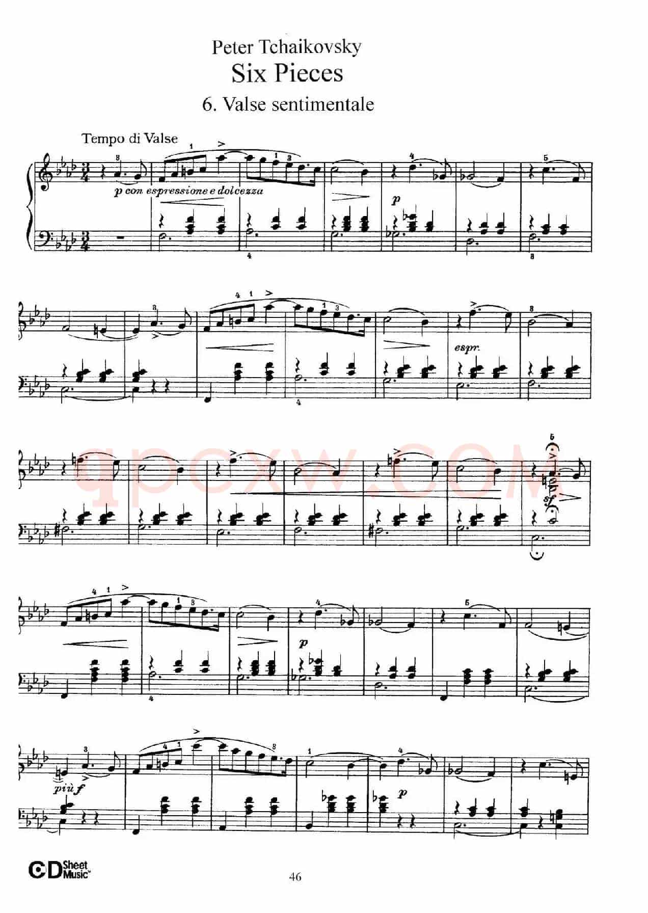 Six Pieces Op.51(6首小品·6)